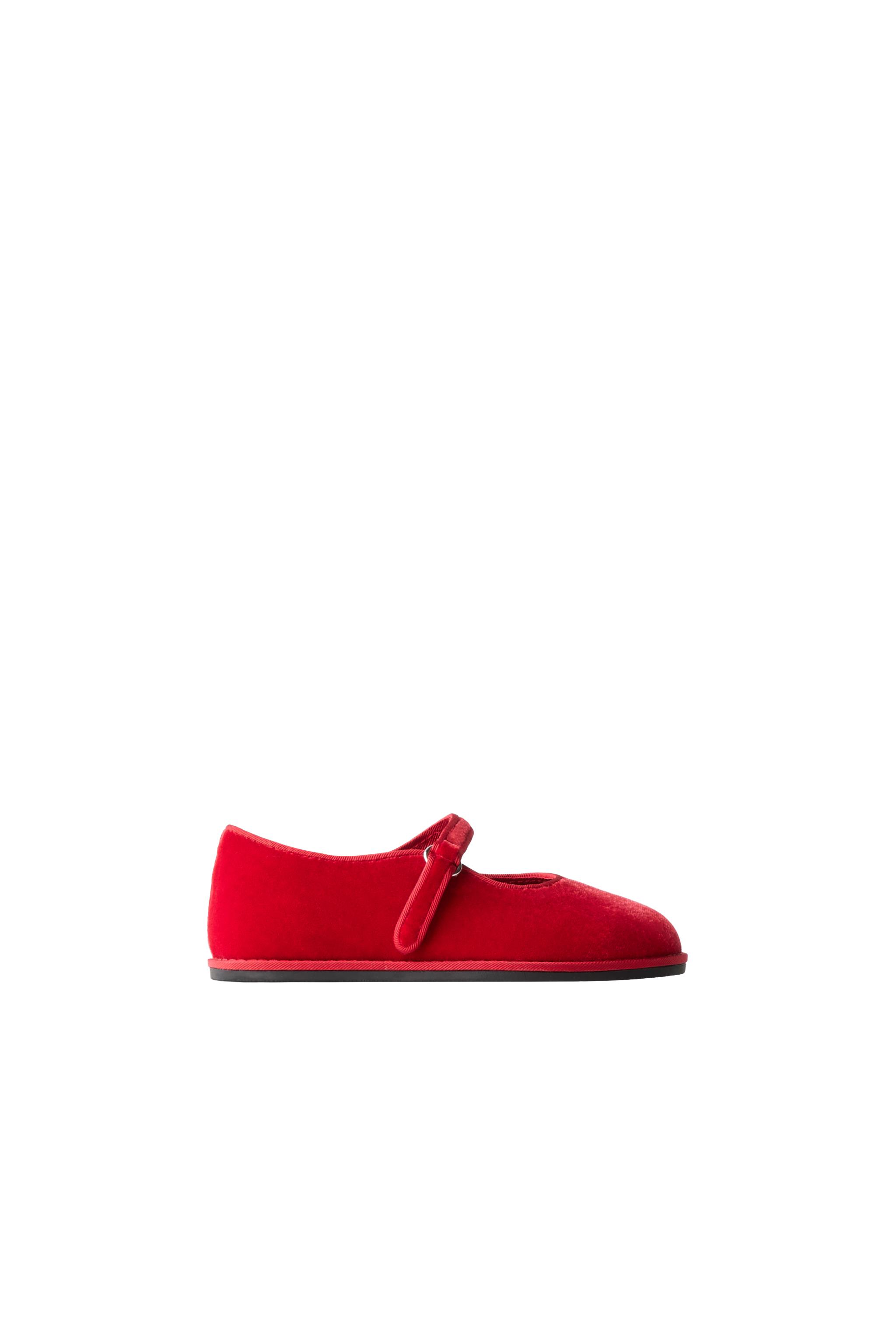 Балетки из бархата — ZARA