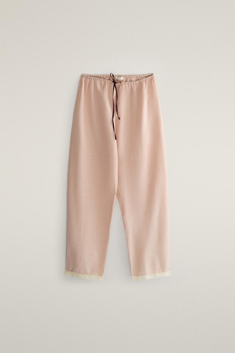 COTTON LACE TROUSERS