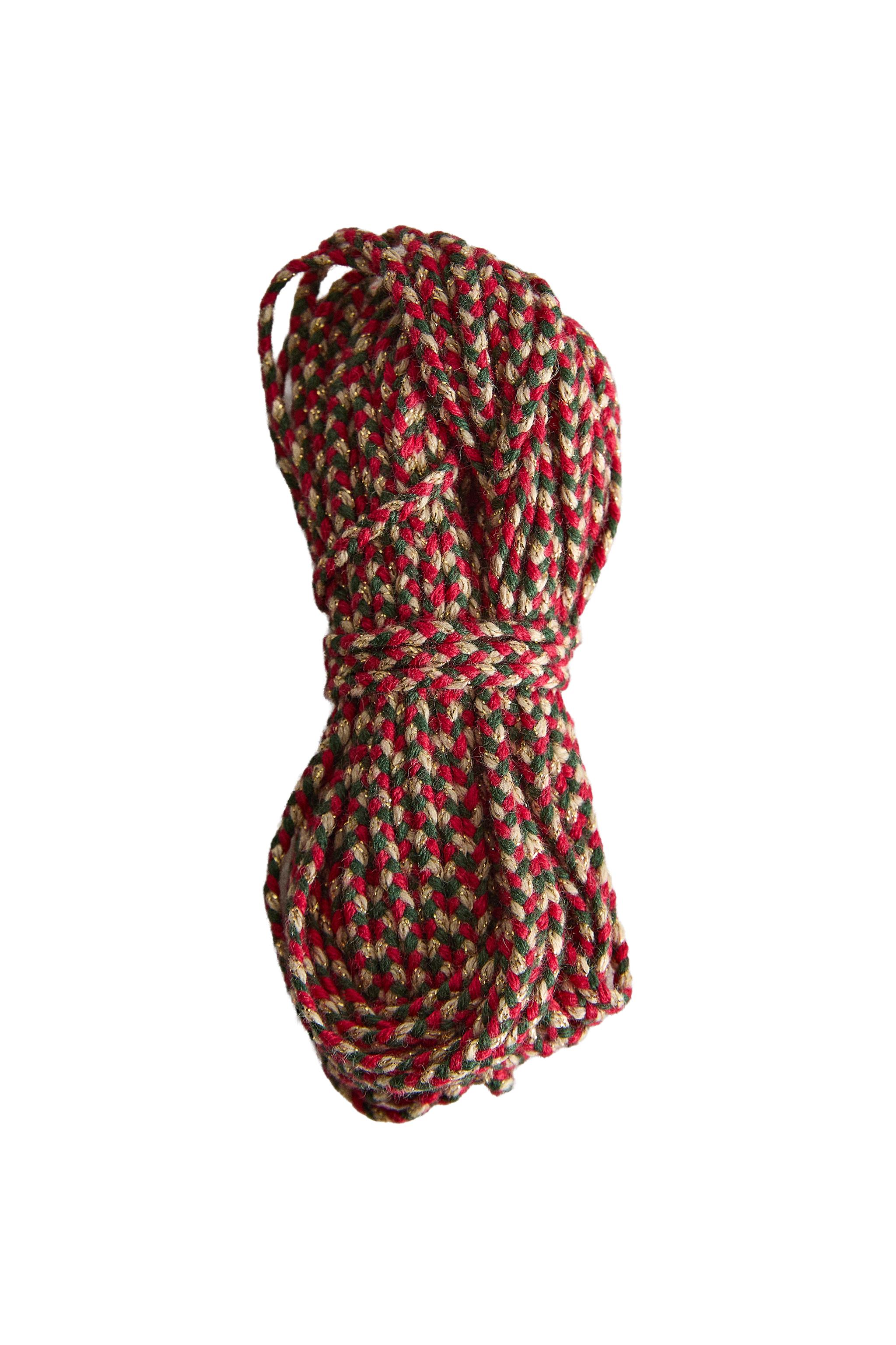 CHRISTMAS PLAITED COTTON DECORATIVE CORD — Zara Home
