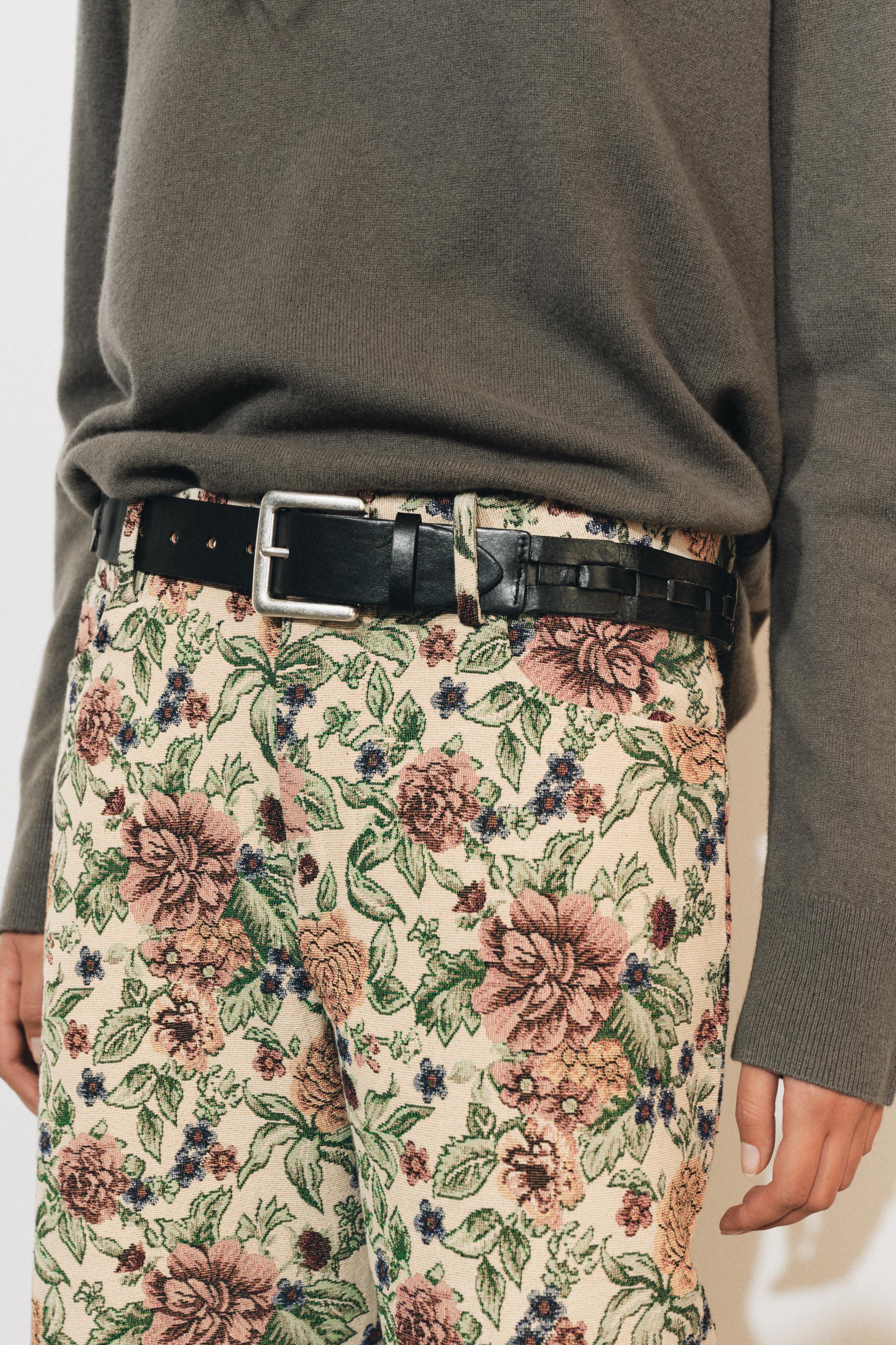 ПЛЕТЕНЫЙ КОЖАНЫЙ РЕМЕНЬ 100% — ZARA