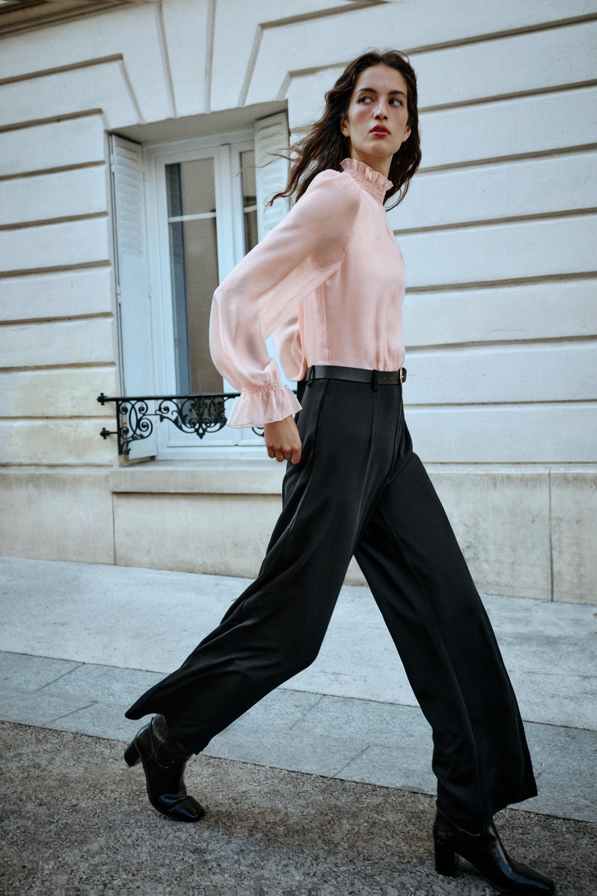 КОМБИНИРОВАННЫЙ КОМБИНЕЗОН С ПОЯСОМ — ZARA