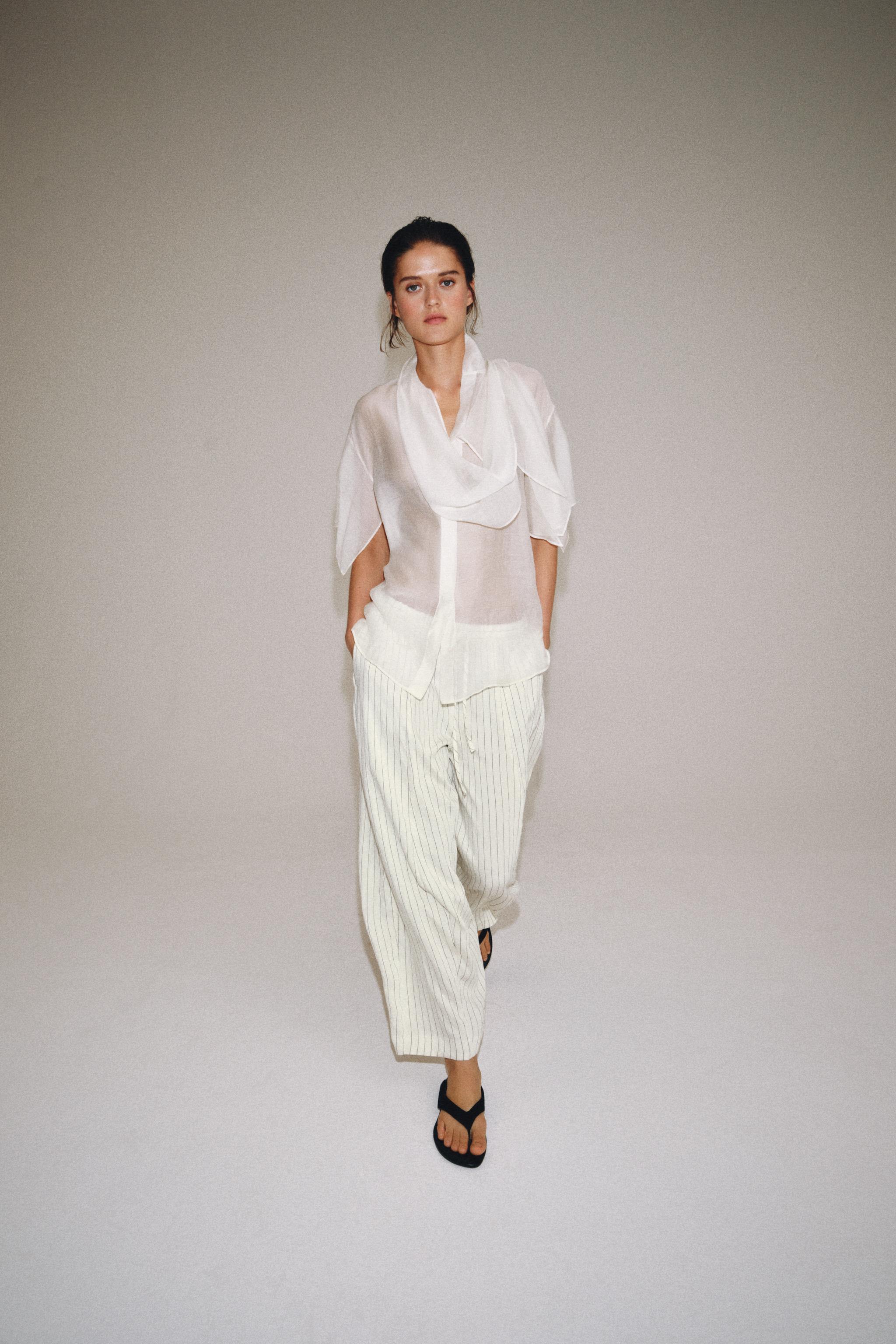 Брюки силуэта "бочонок" ZW COLLECTION — ZARA