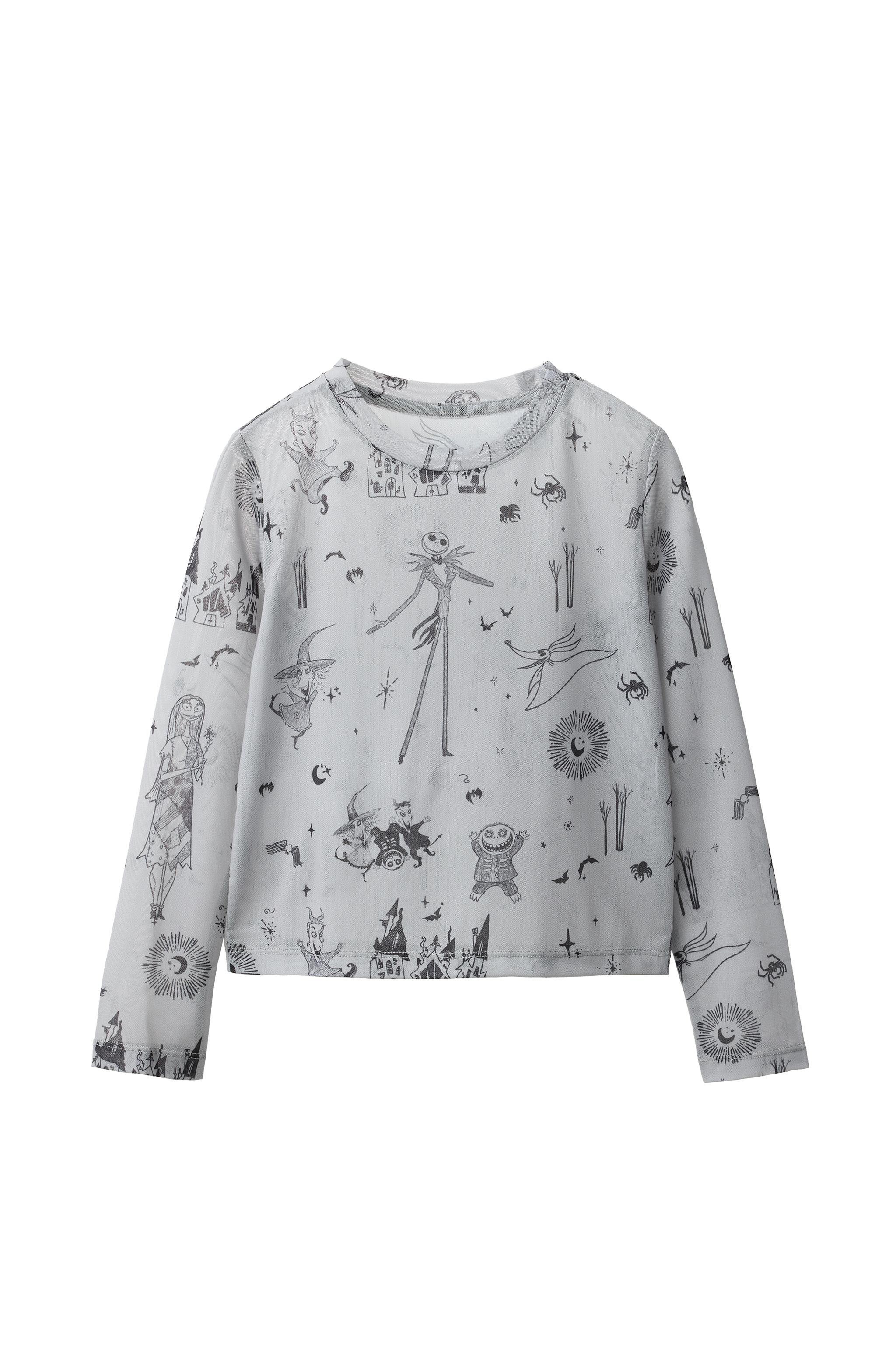 ФУТБОЛКА ИЗ ТЮЛЯ THE NIGHTMARE BEFORE CHRISTMAS © DISNEY — ZARA