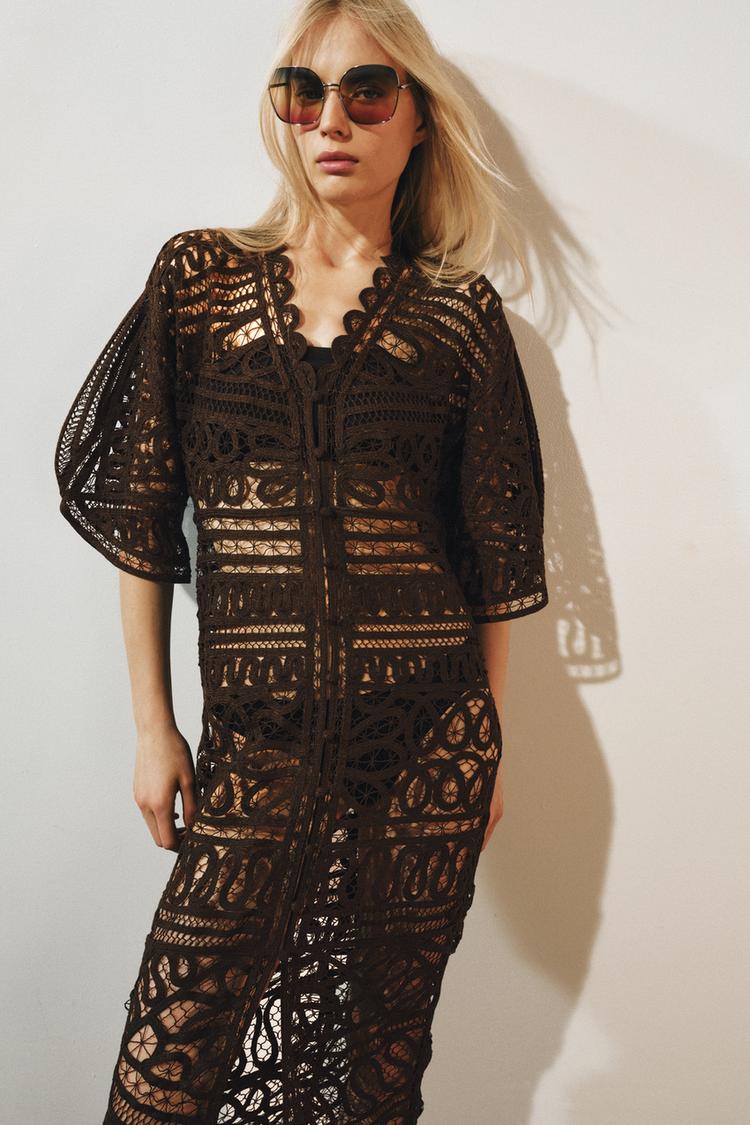 Длинное платье ZW COLLECTION из вязаного полотна