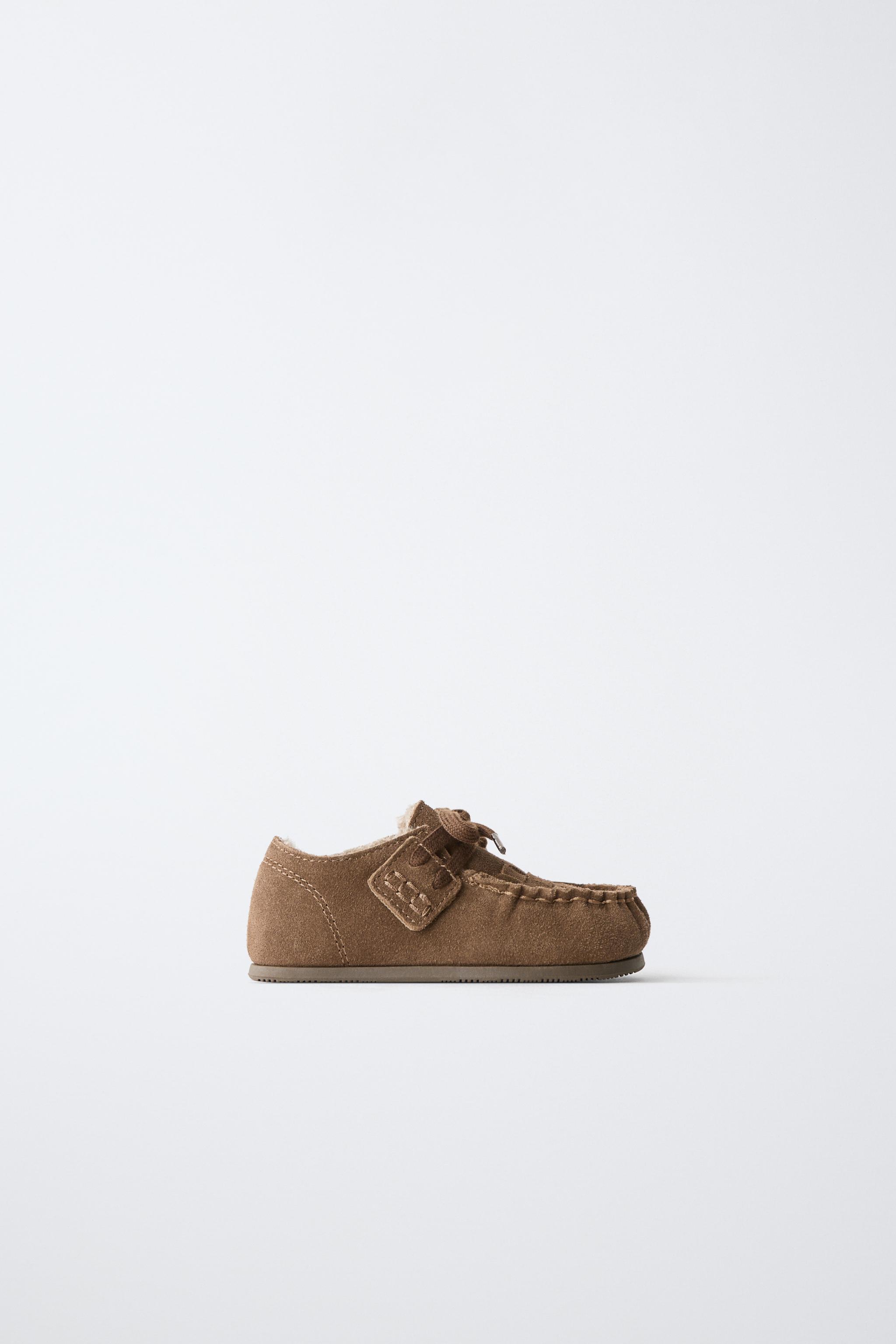 LEATHER BAREFOOT WALLABEE SHOES — ZARA