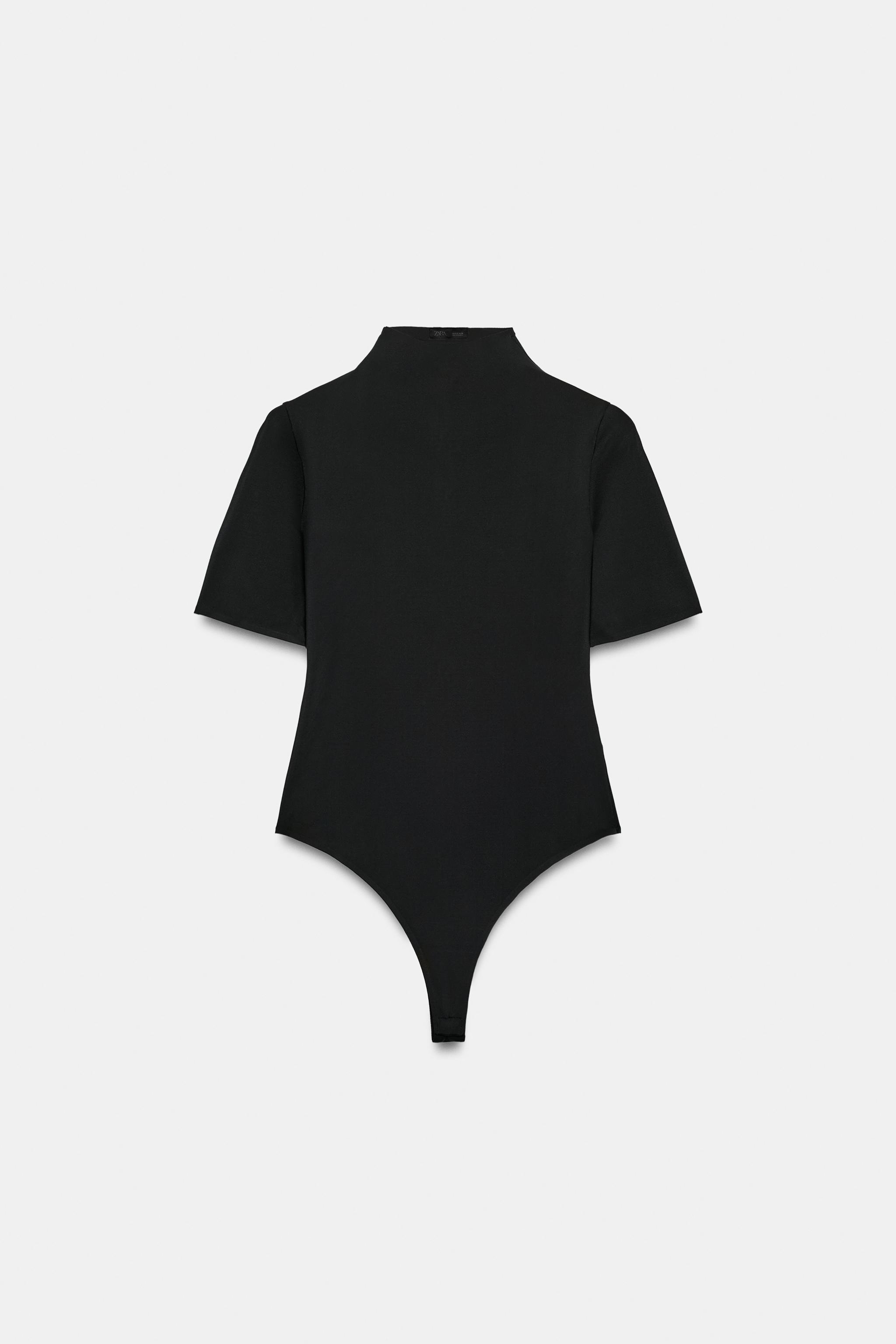 БОДИ С ВЫСОКИМ ВОРОТНИКОМ — ZARA