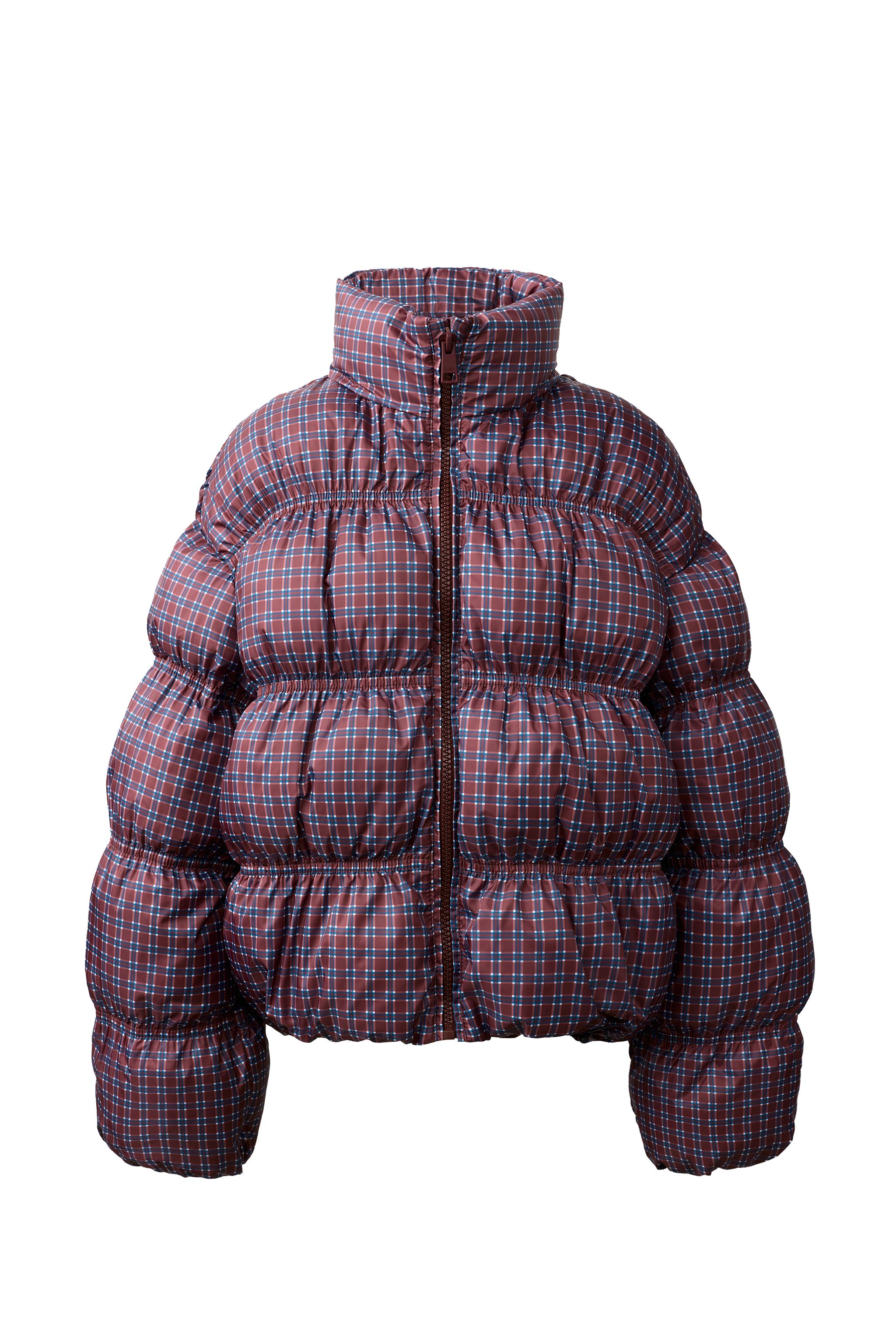 CHECKED PADDED JACKET — ZARA