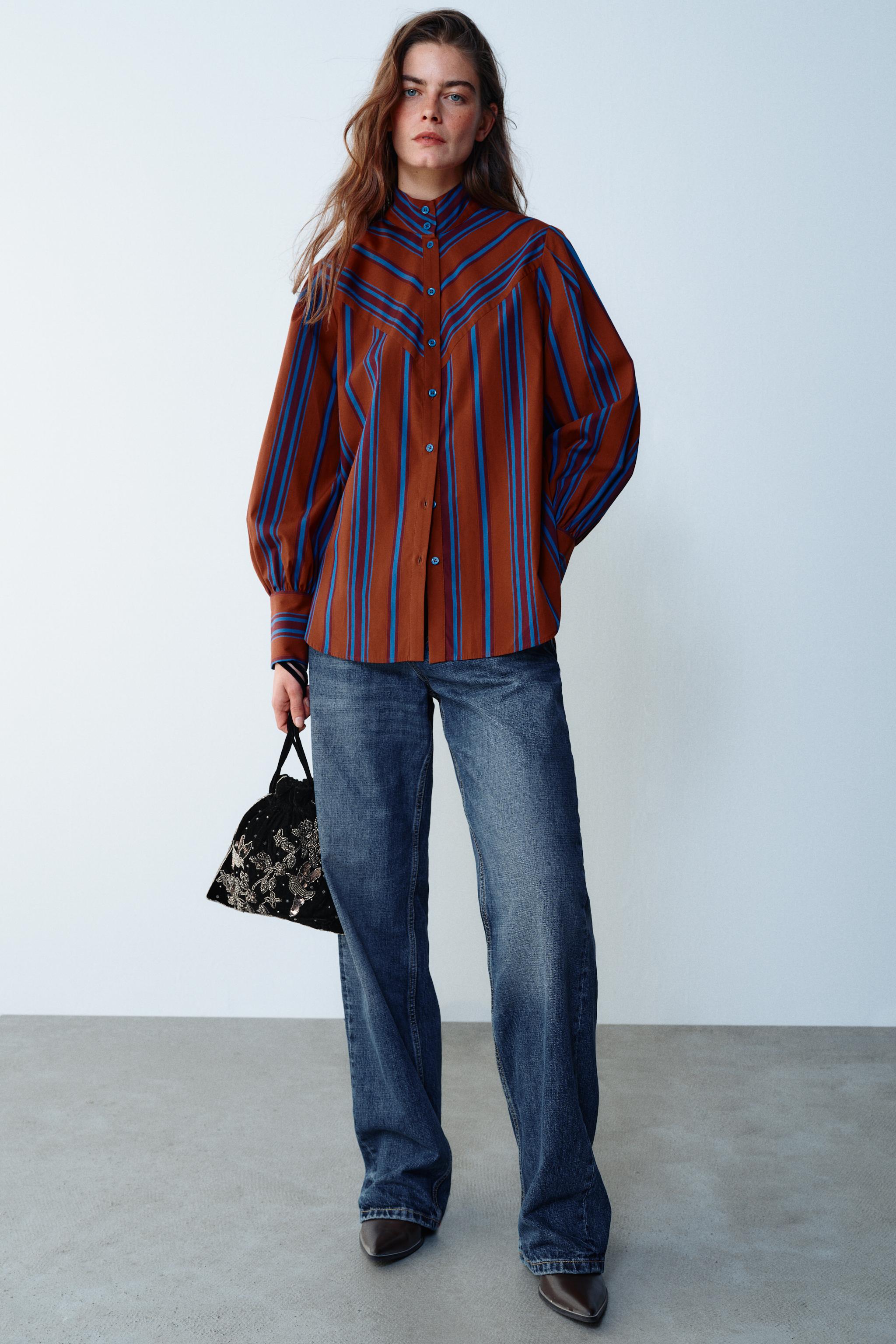 РУБАШКА В ПОЛОСКУ — ZARA