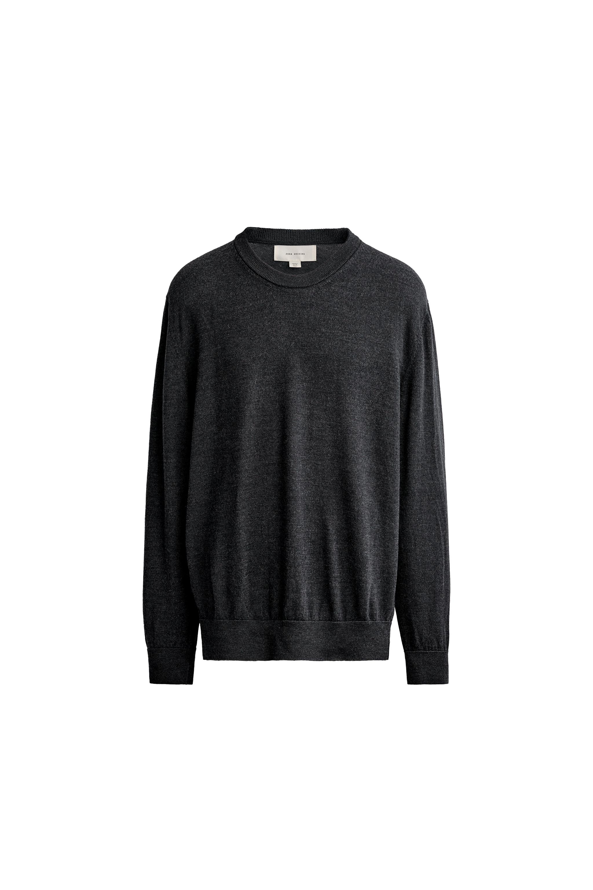 Джемпер классического кроя из 100% шерсти — ZARA