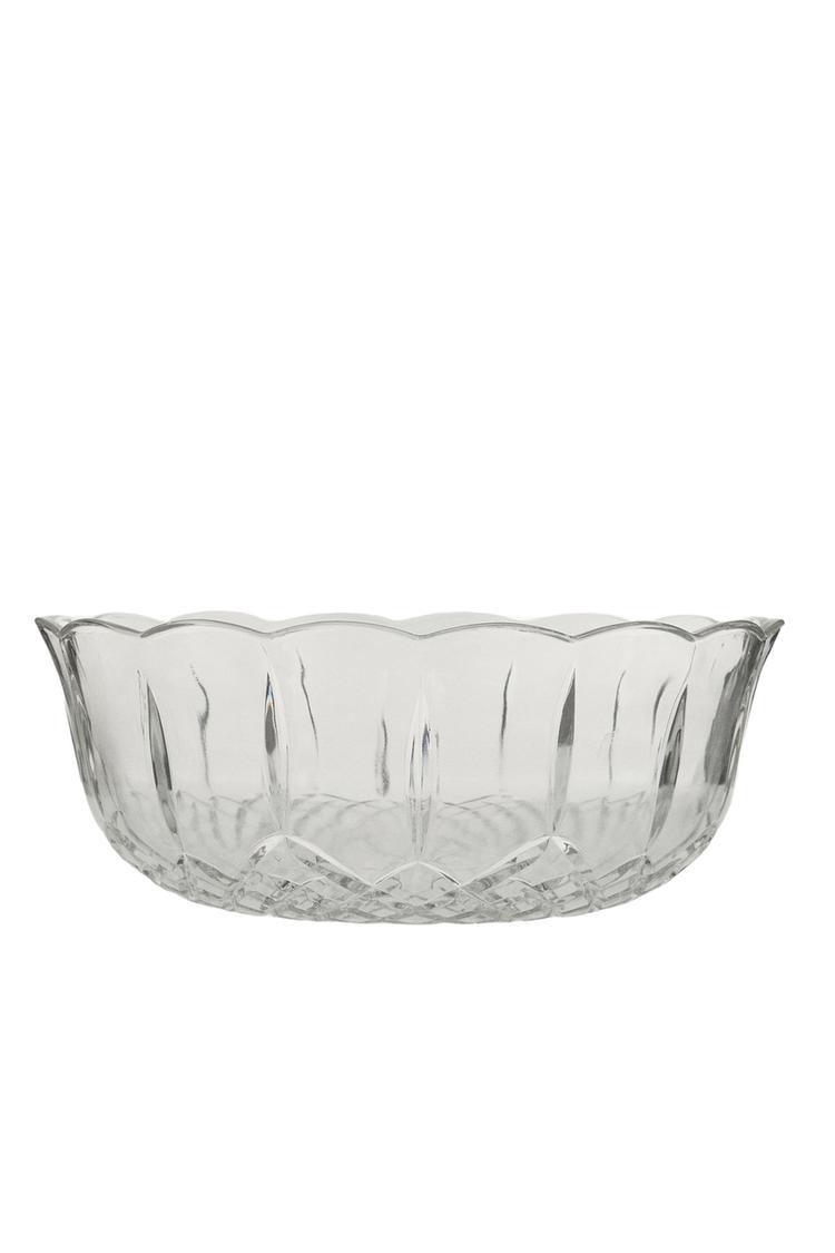 CUT GLASS SALAD BOWL