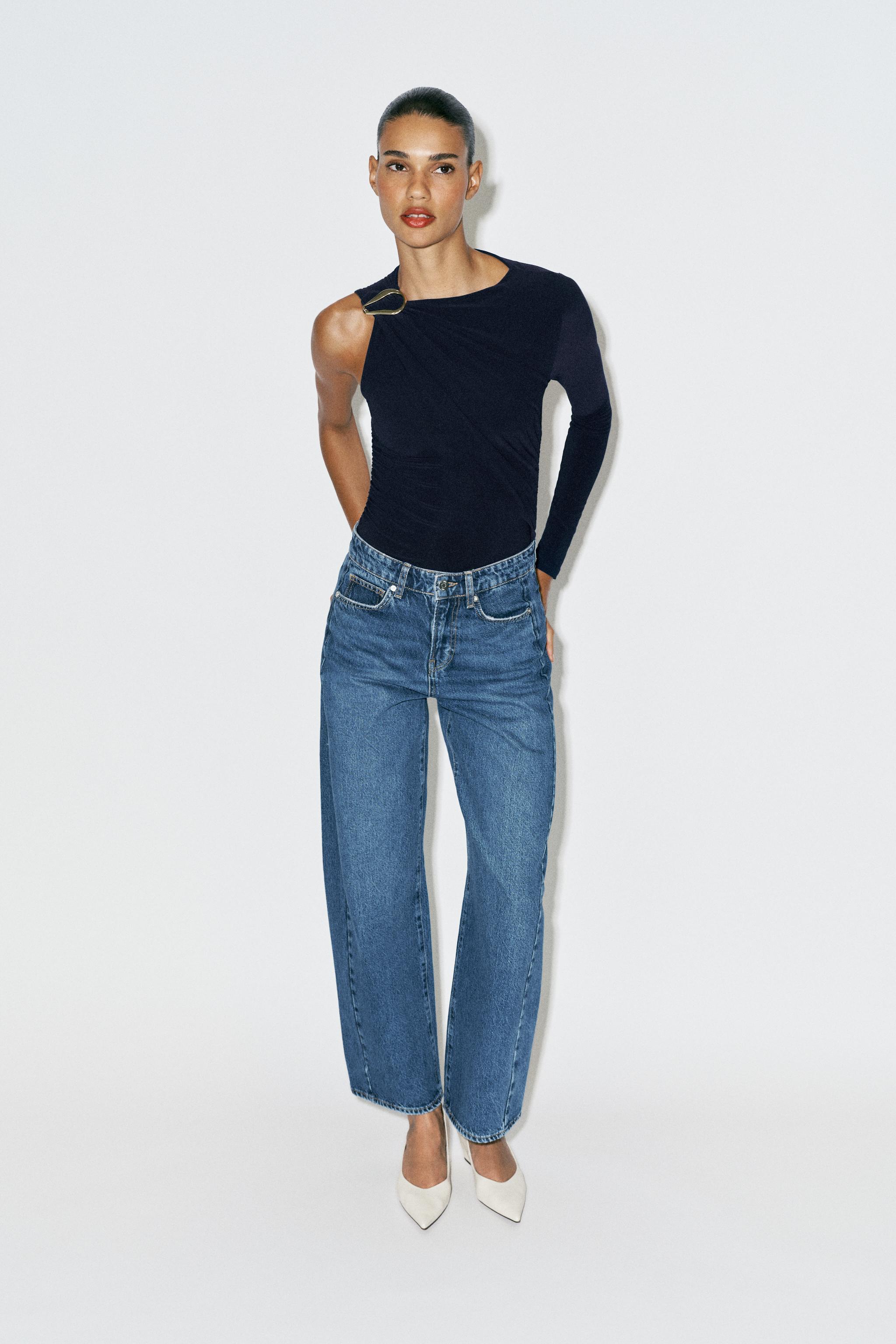 DRAPED BODYSUIT WITH BUCKLE — ZARA
