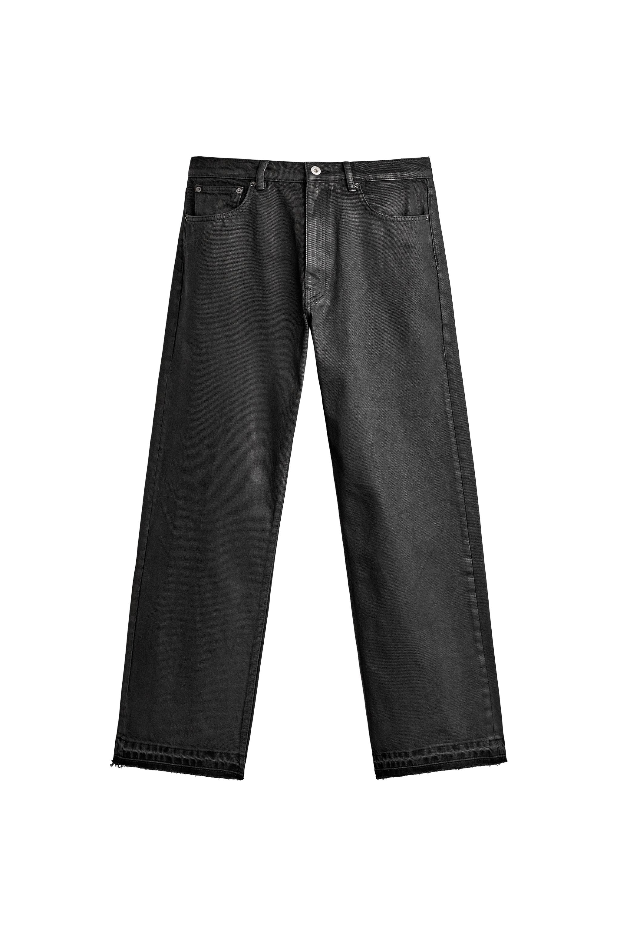 ДЖИНСЫ LOOSE FIT С ВОСКОВЫМ ЭФФЕКТОМ — ZARA
