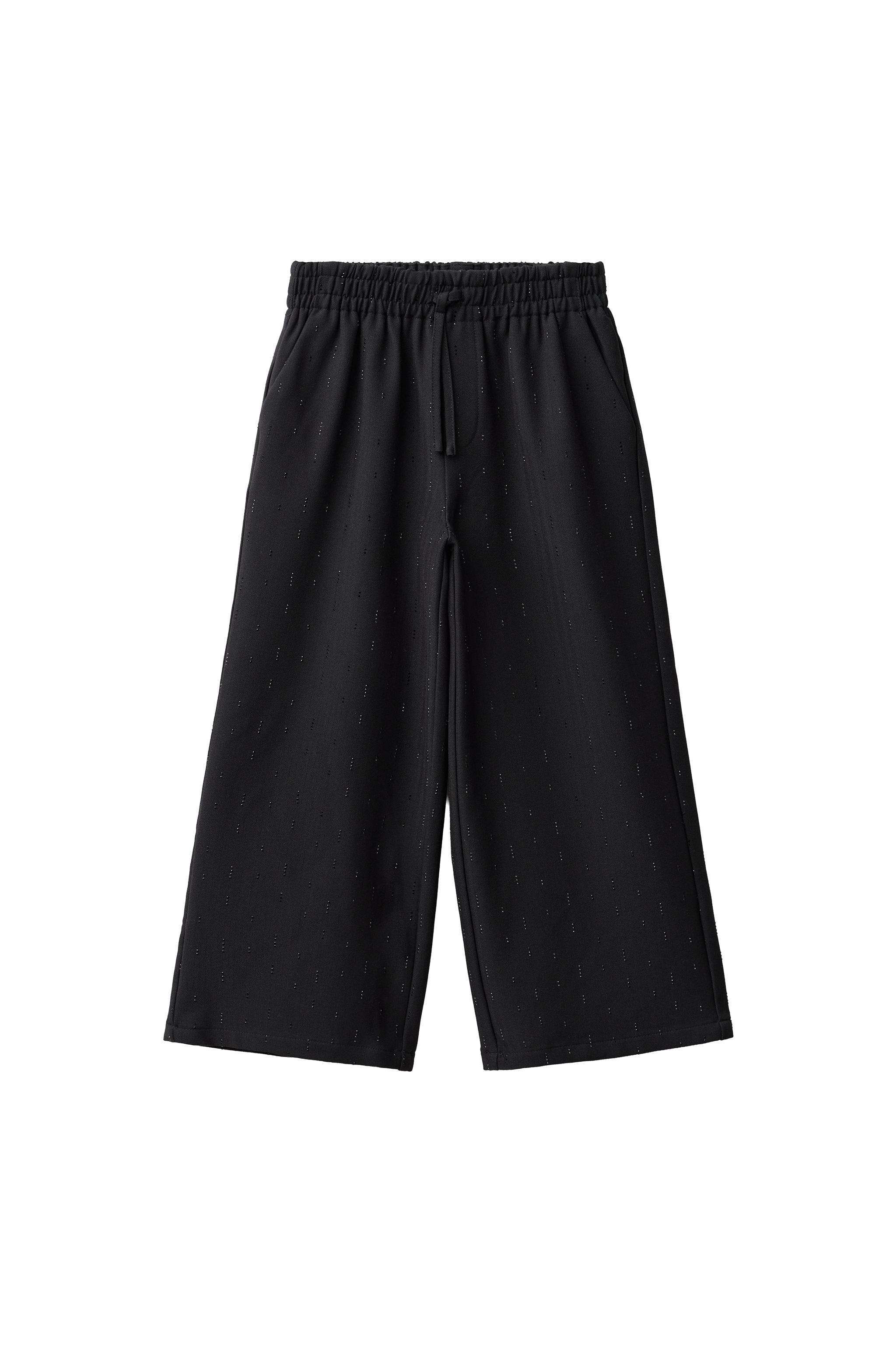 БРЮКИ WIDE LEG СО СТРАЗАМИ — ZARA