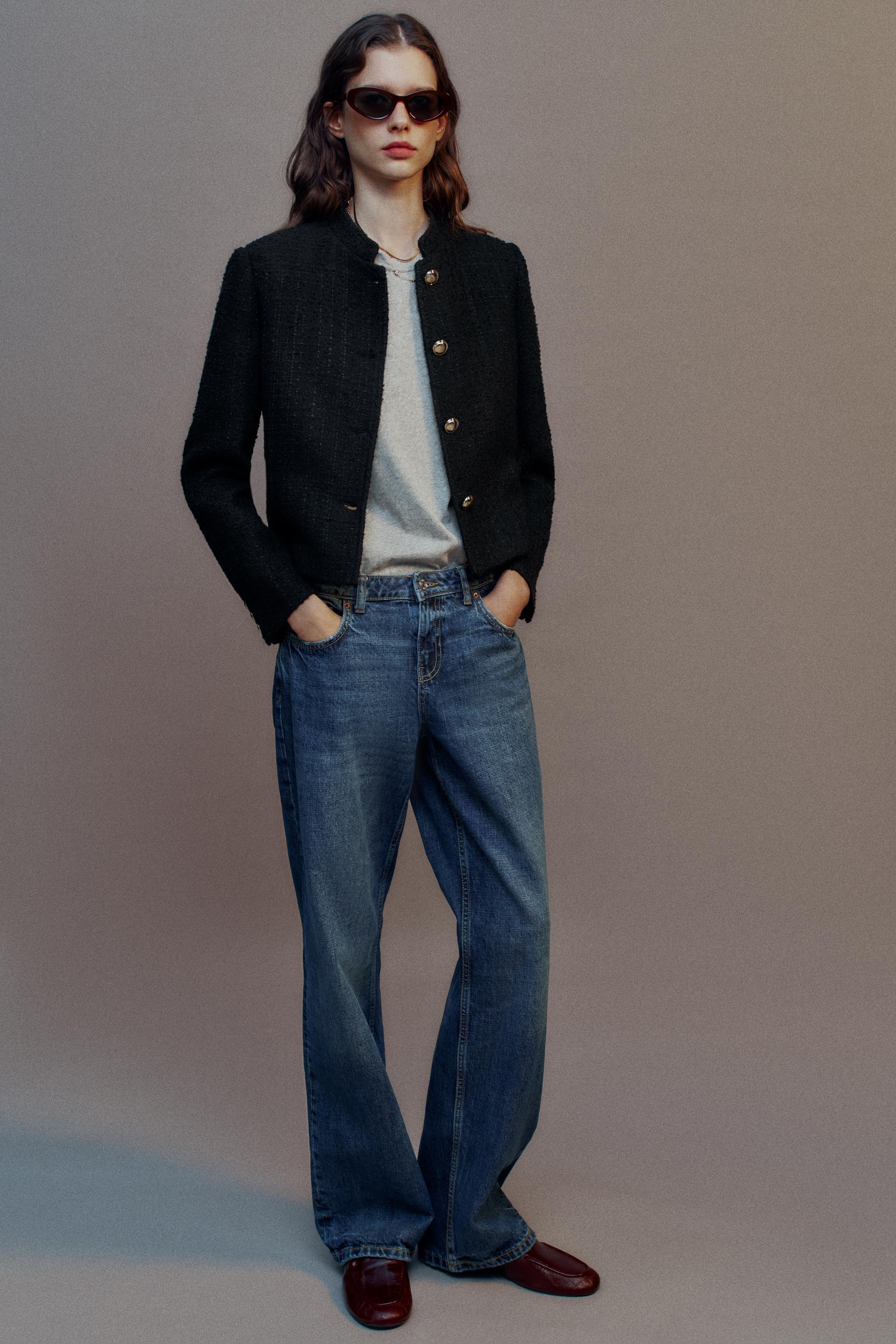 БЛЕЙЗЕР С БОКОВЫМИ ХЛЯСТИКАМИ — ZARA