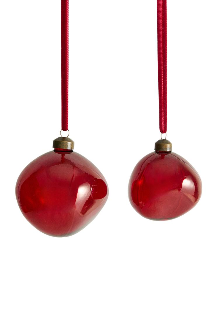 IRREGULAR BOROSILICATE CHRISTMAS TREE BAUBLE