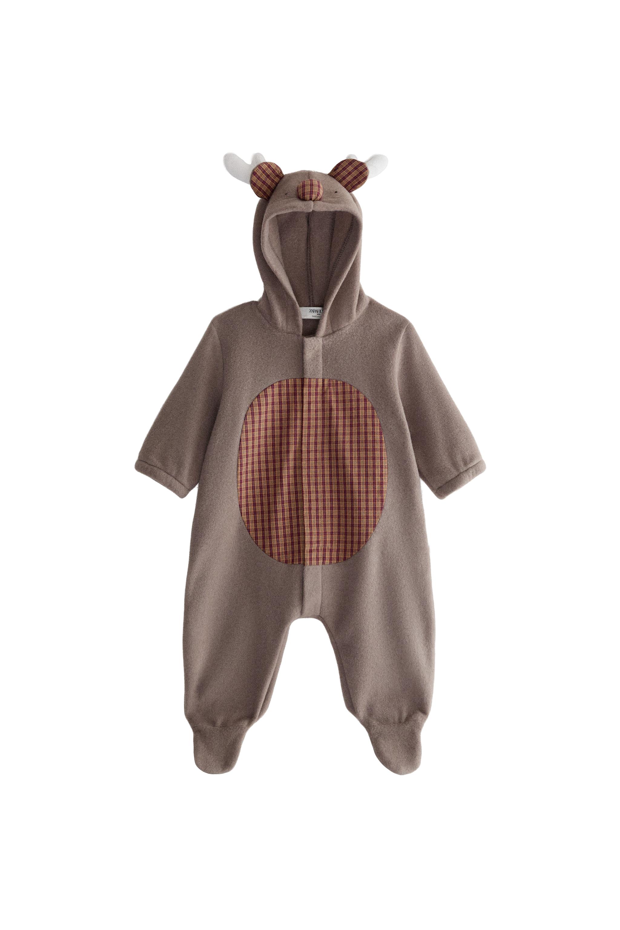 BABY CHRISTMAS REINDEER ROMPER — ZARA