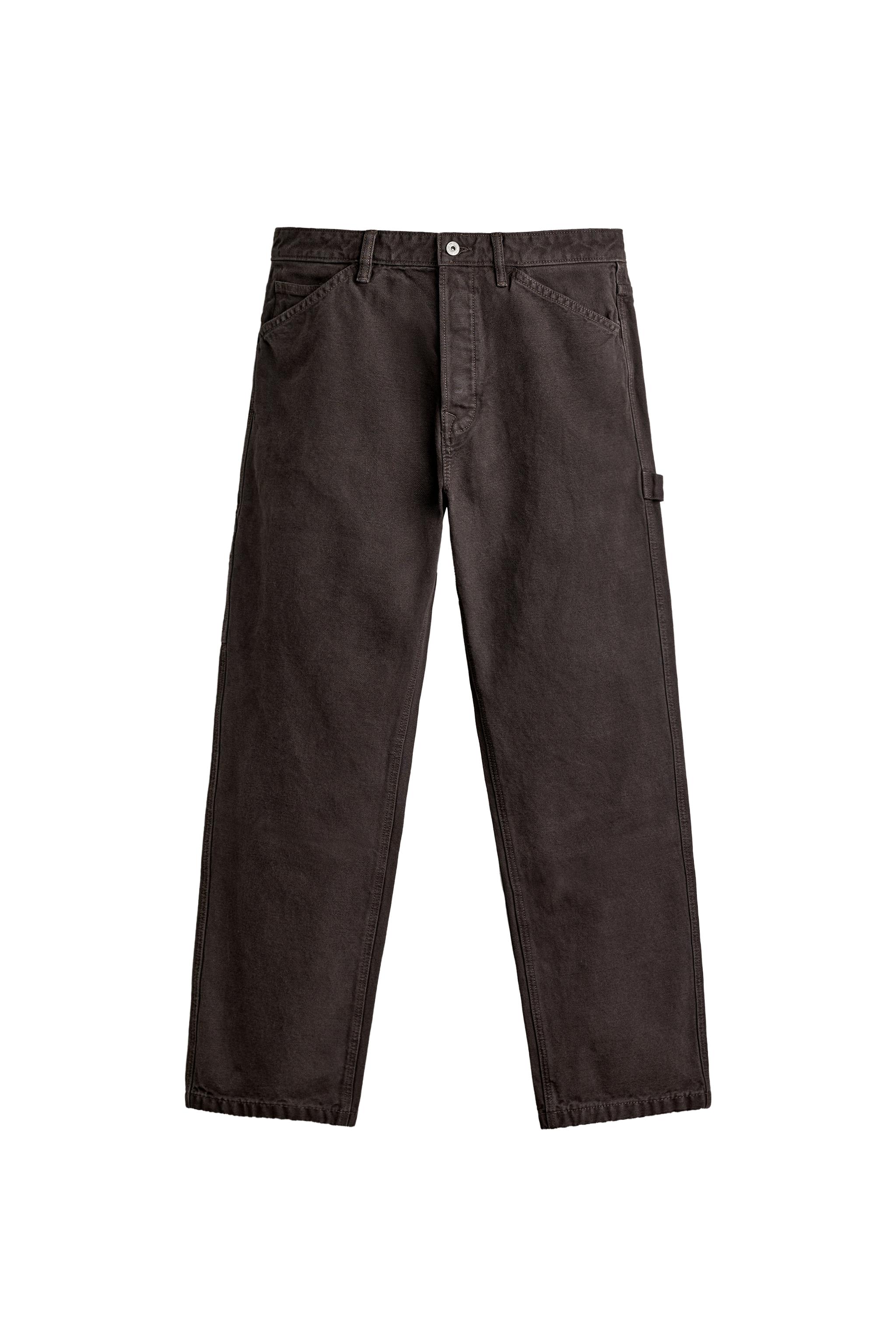 STRAIGHT-LEG CARPENTER POCKET TROUSERS — ZARA