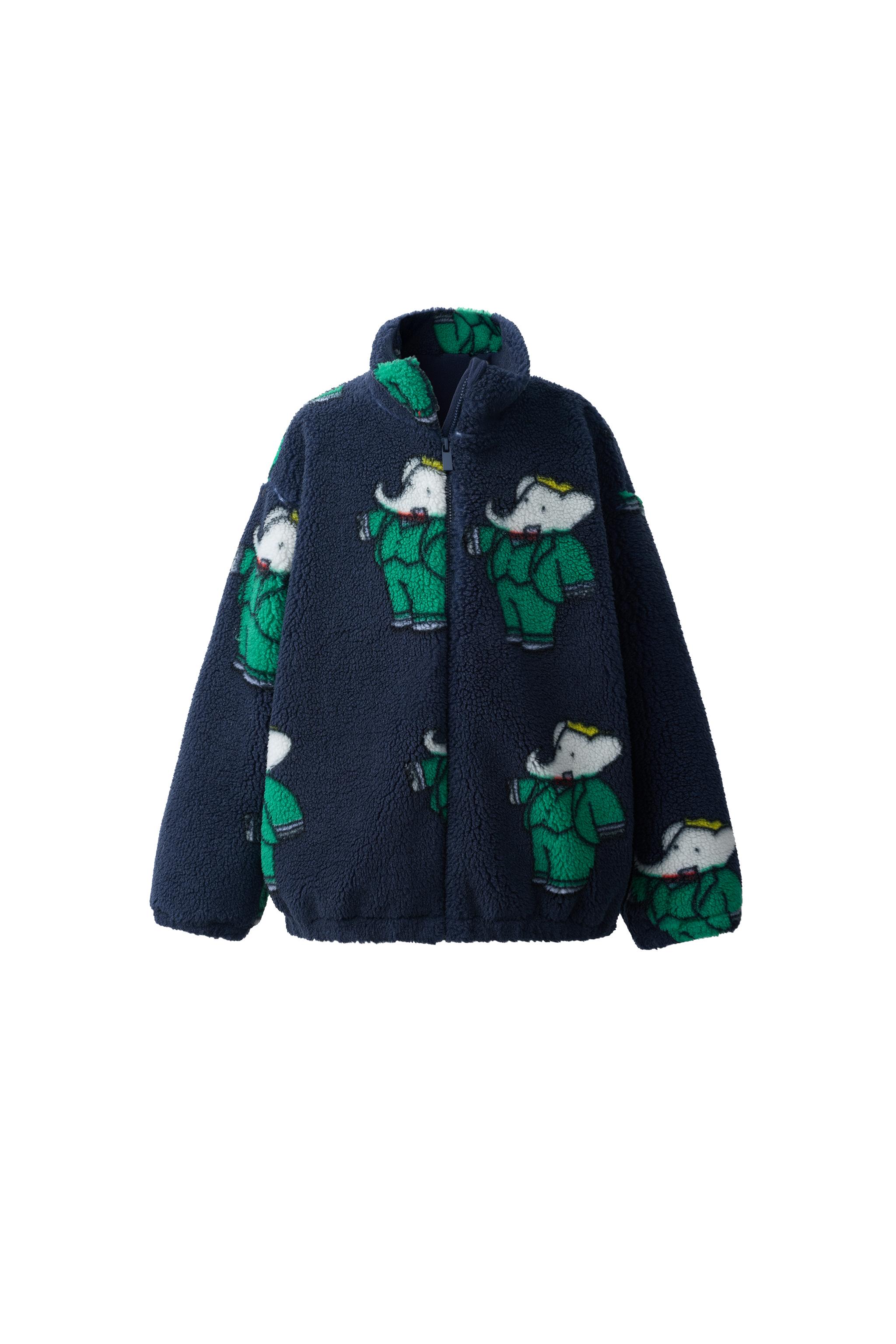 Куртка из искусственной овчины с принтом BABAR™ — ZARA