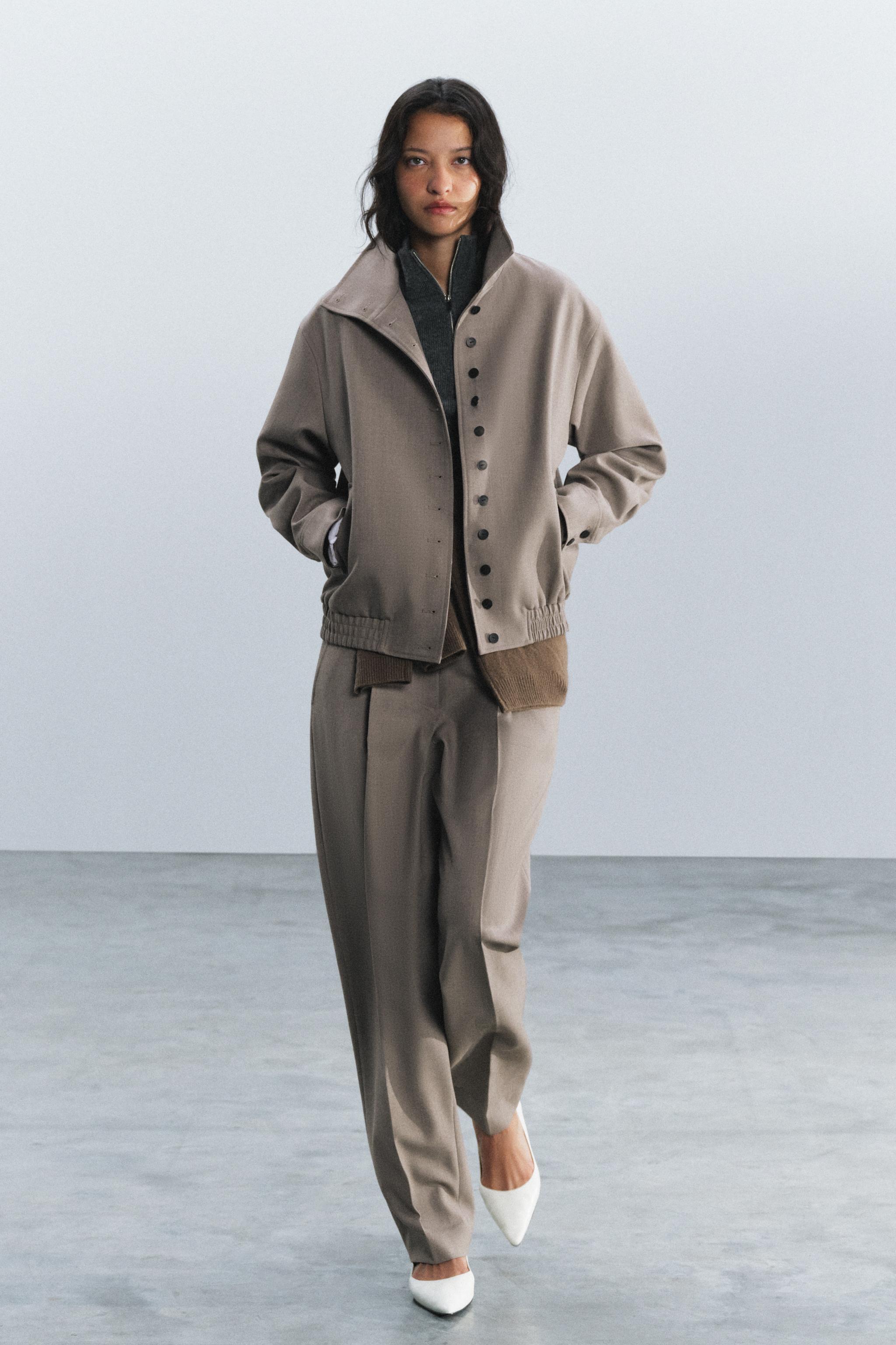 Жакет из шерстяной смеси ZW COLLECTION — ZARA