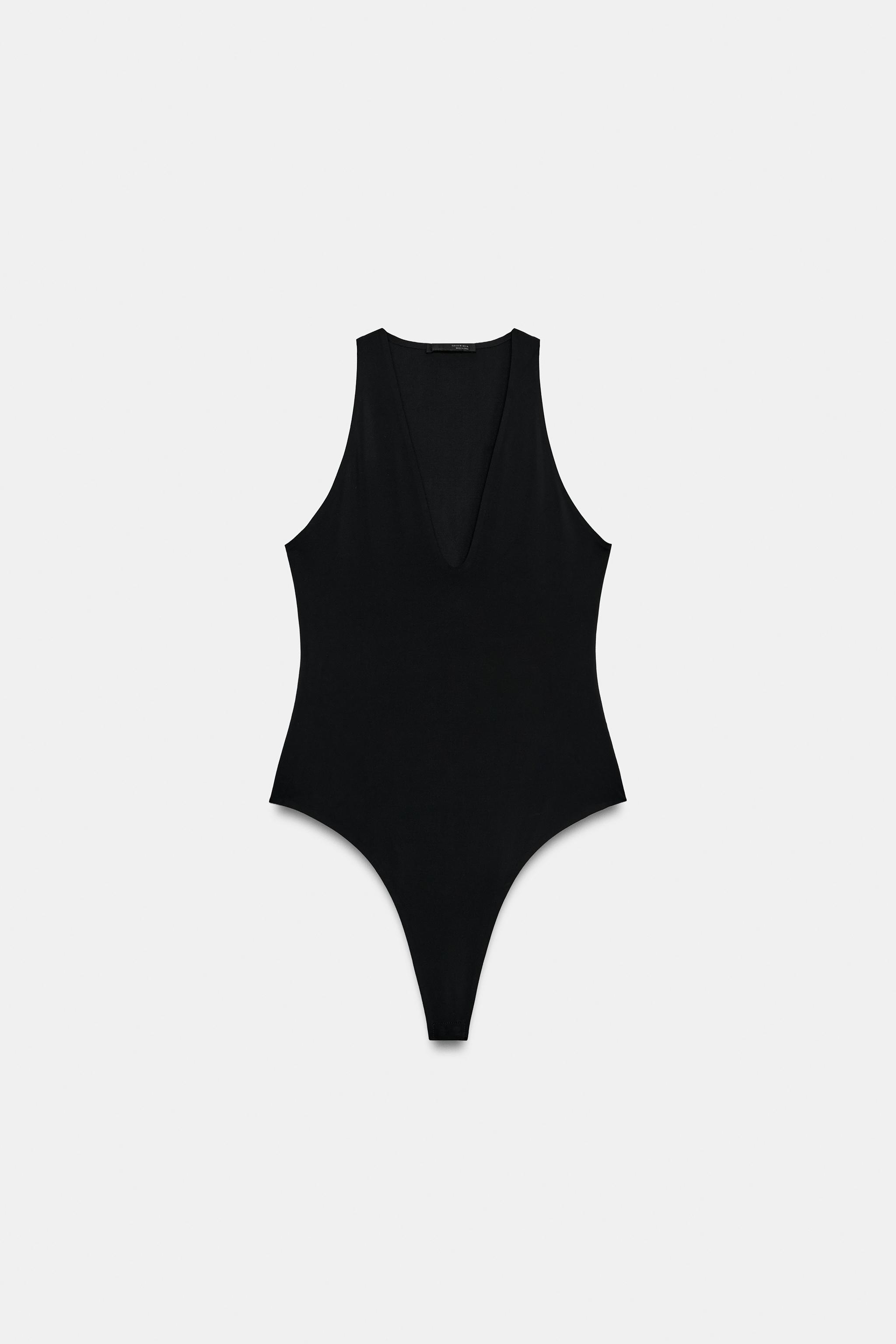БОДИ С V-ОБРАЗНЫМ ВЫРЕЗОМ — ZARA