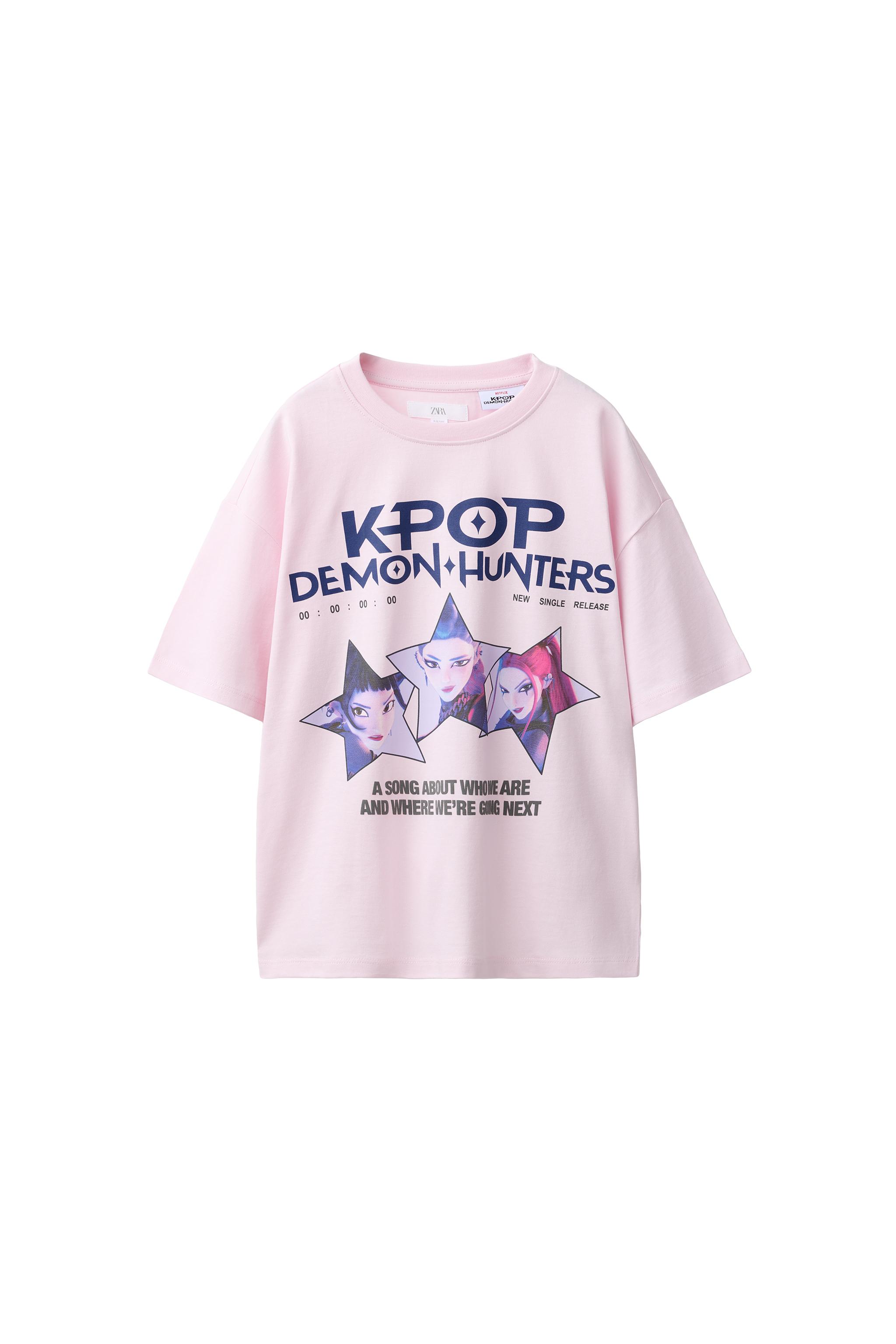 Футболка с принтом-звездой KPOP DEMON HUNTERS™ NETFLIX © — ZARA
