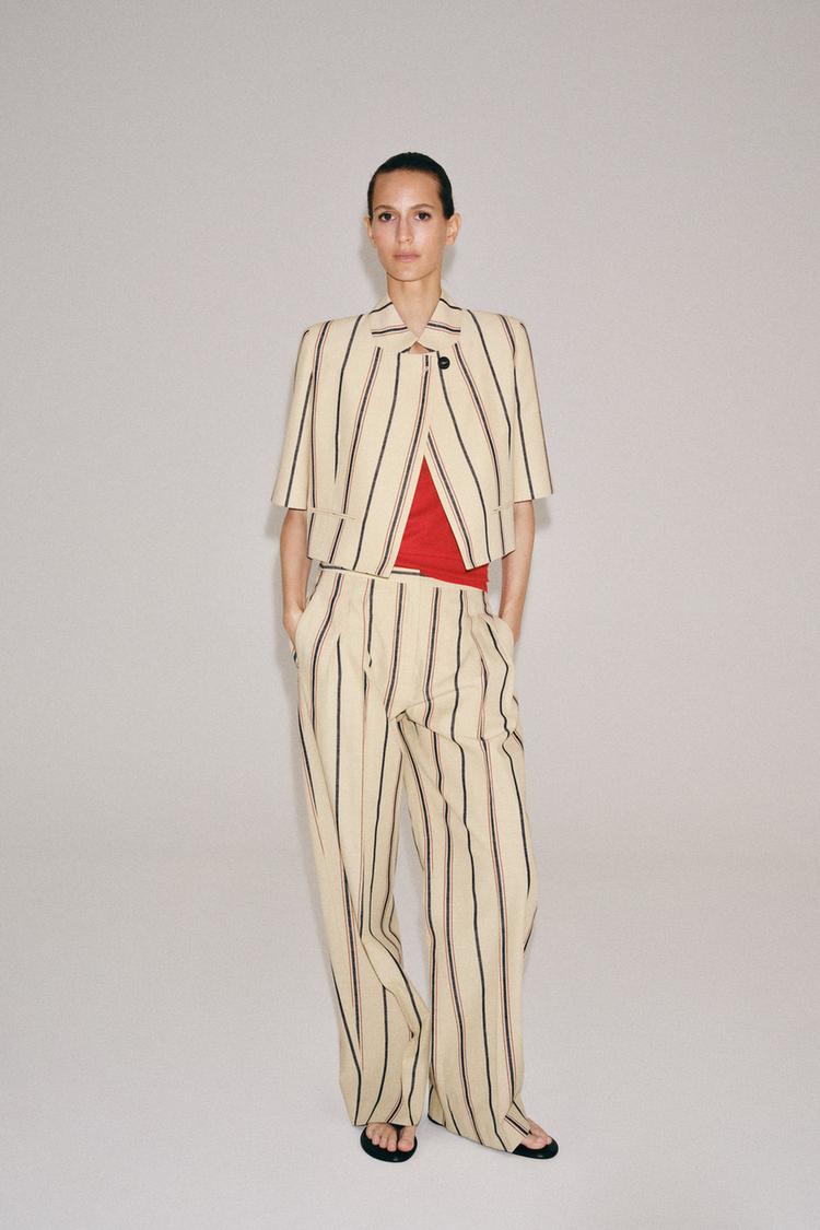 Брюки ZW COLLECTION в складку в полоску
