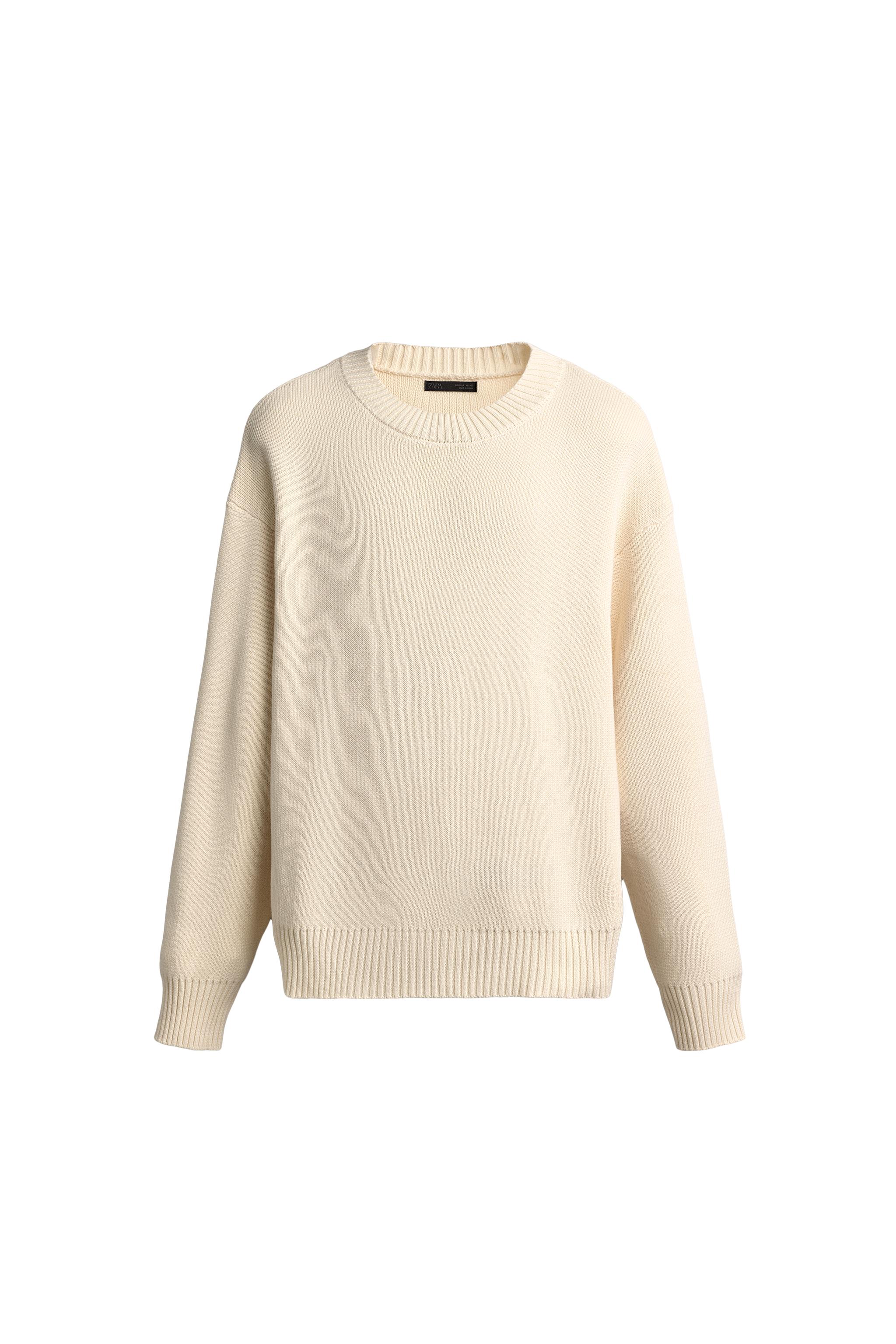 СВИТЕР RELAXED FIT ИЗ 100% ХЛОПКА — ZARA