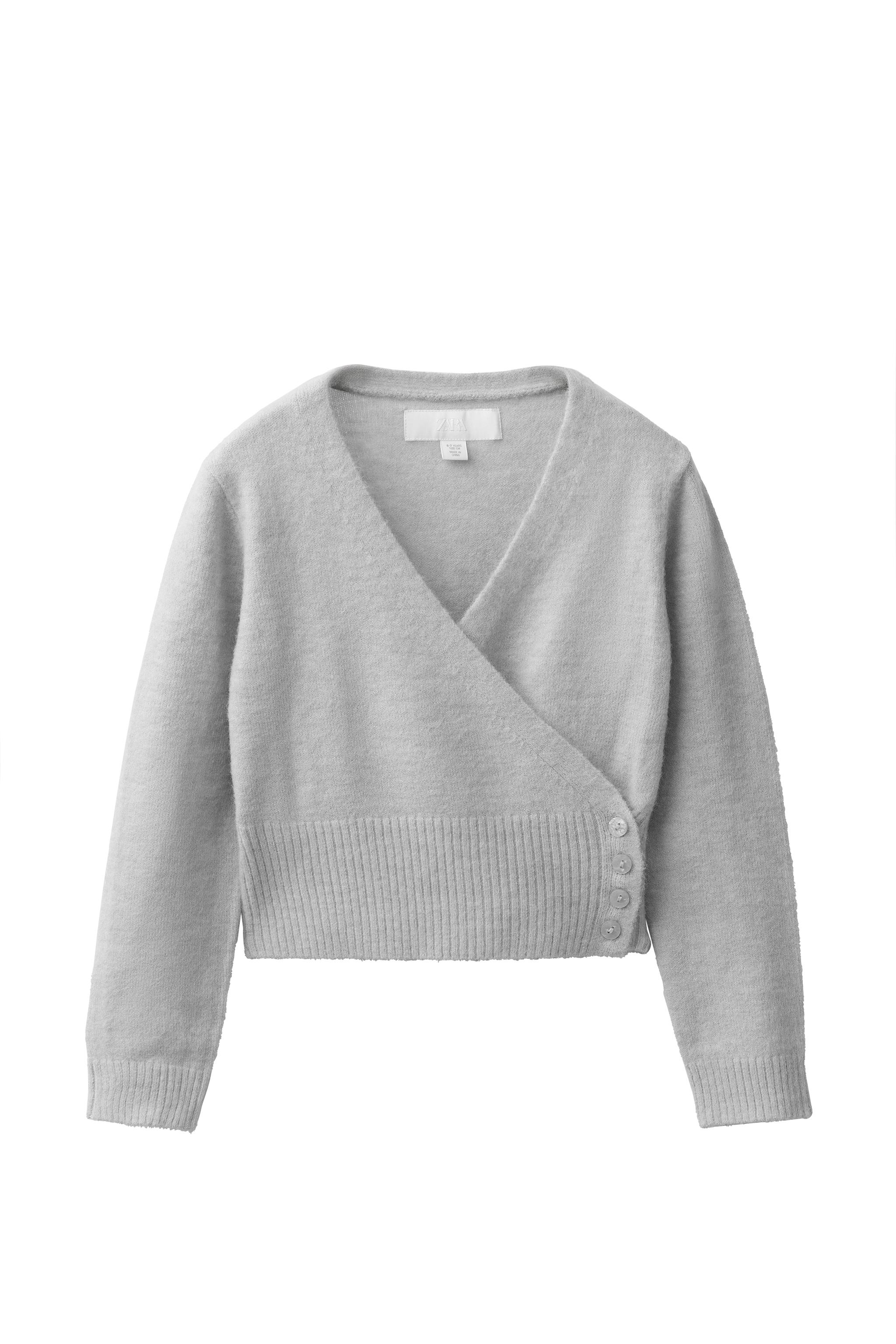 Двубортный вязаный кардиган — ZARA