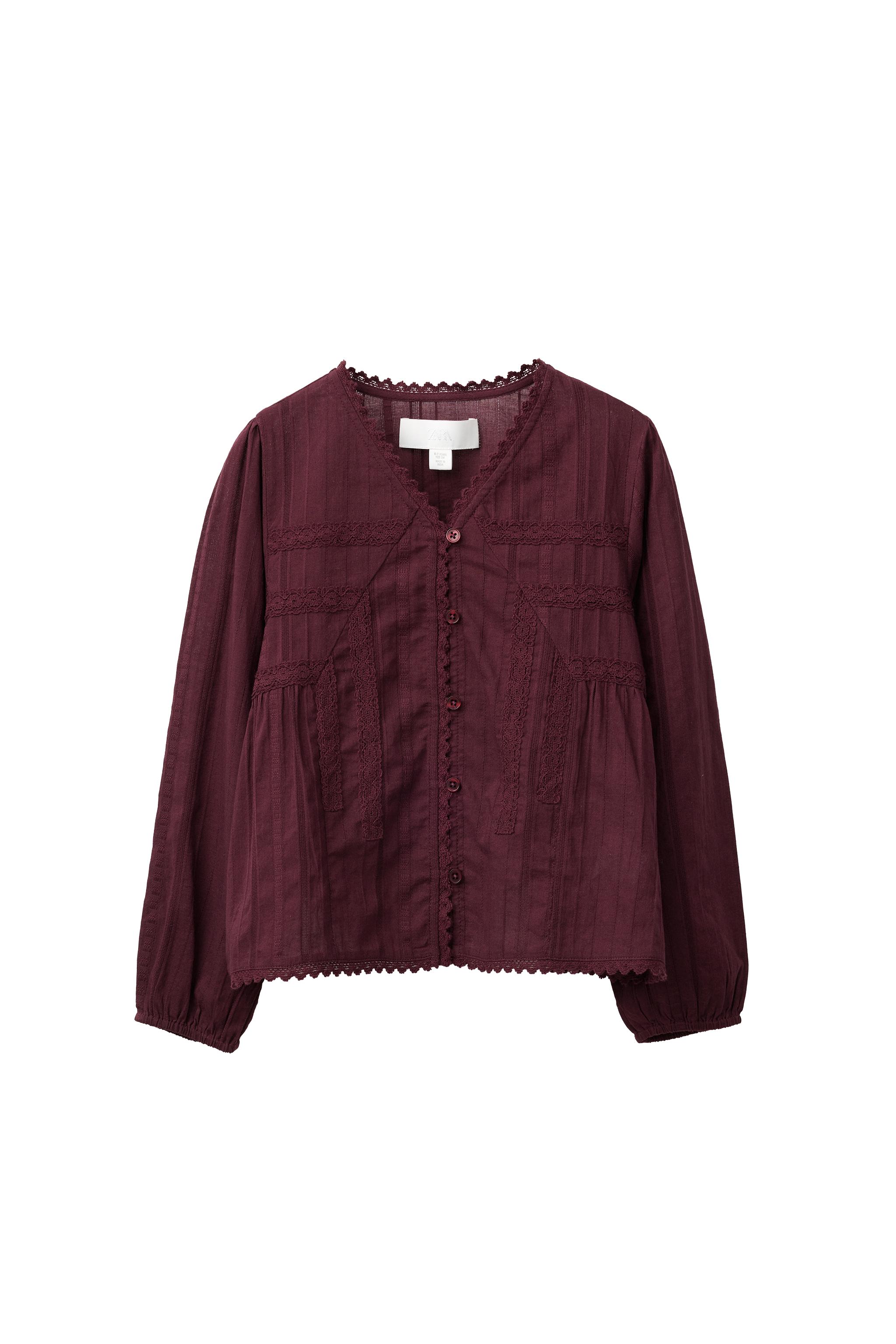 ROMANTIC LACE SHIRT — ZARA