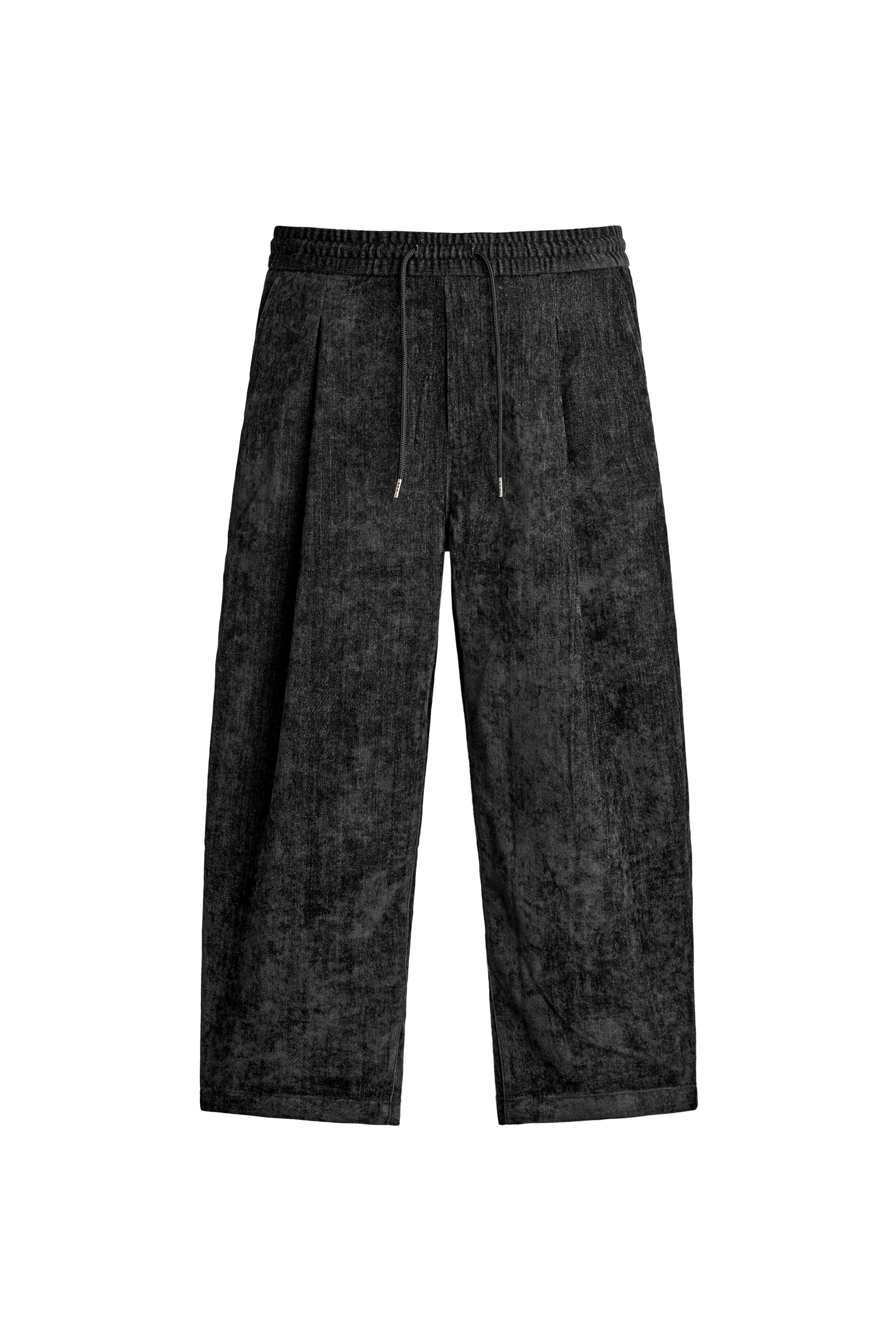 МЯГКИЕ БРЮКИ С ЭФФЕКТОМ ПОТЕРТОСТИ — ZARA