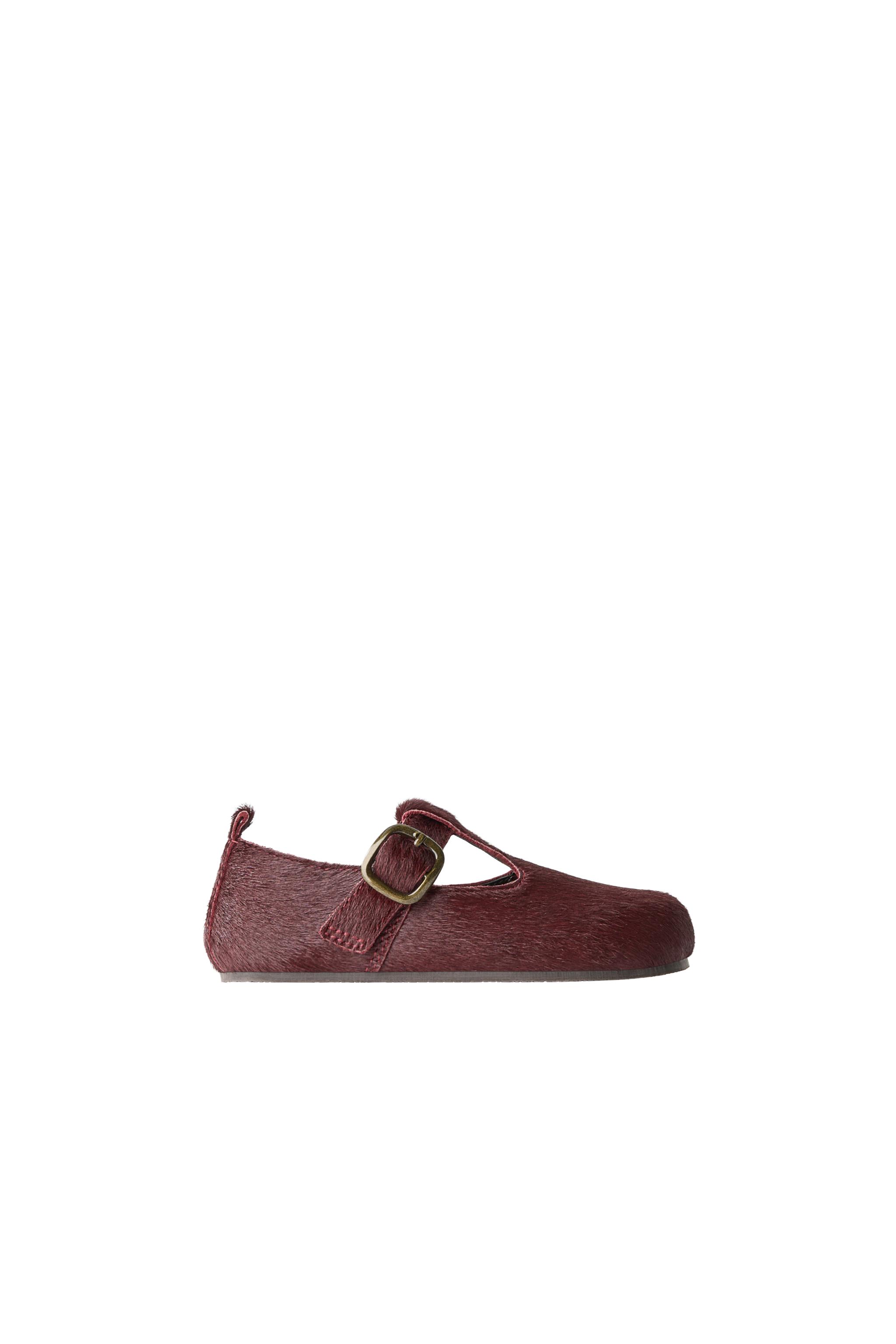 T-BAR LEATHER SHOES — ZARA