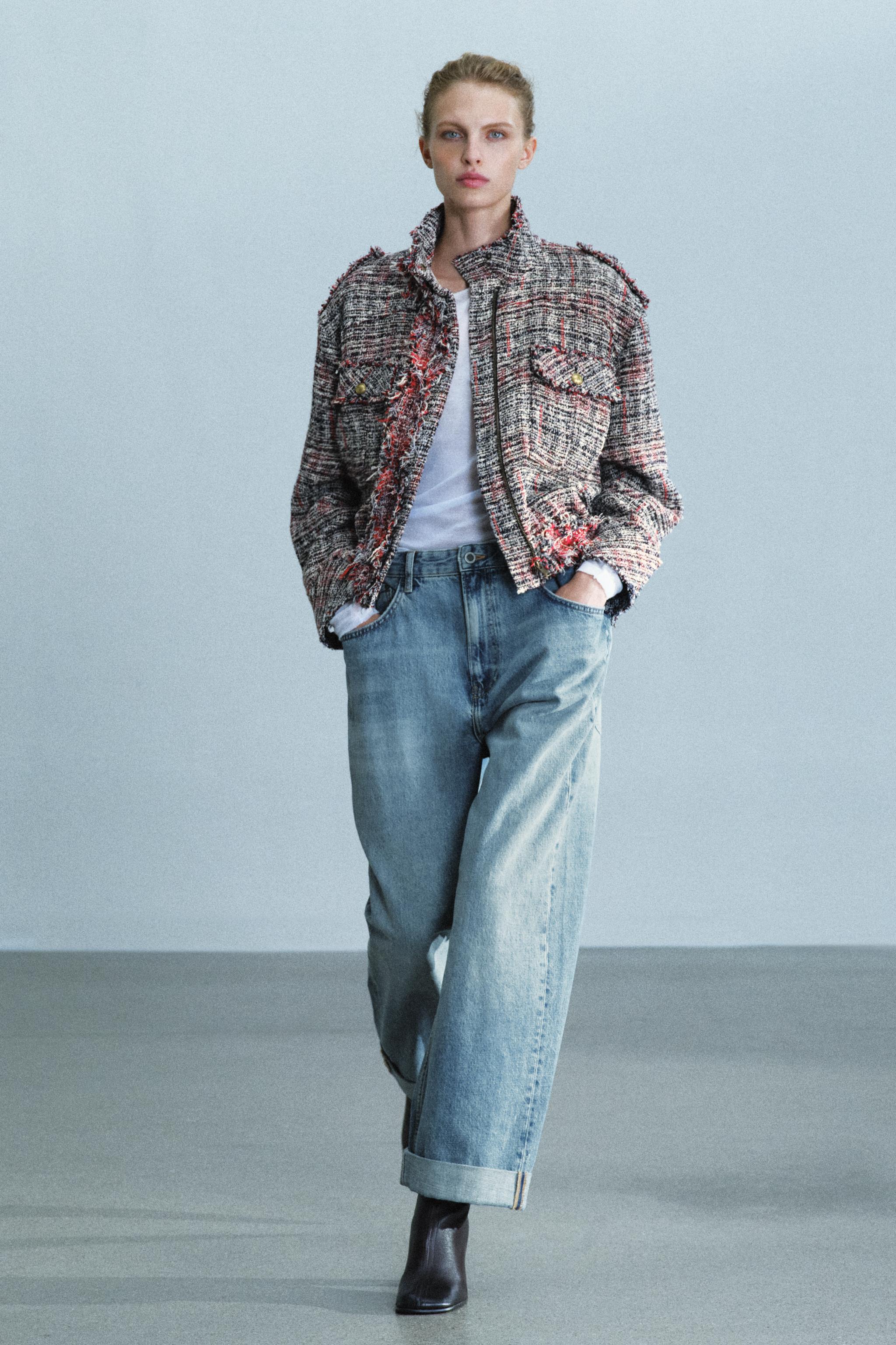 Структурированный бомбер ZW COLLECTION — ZARA