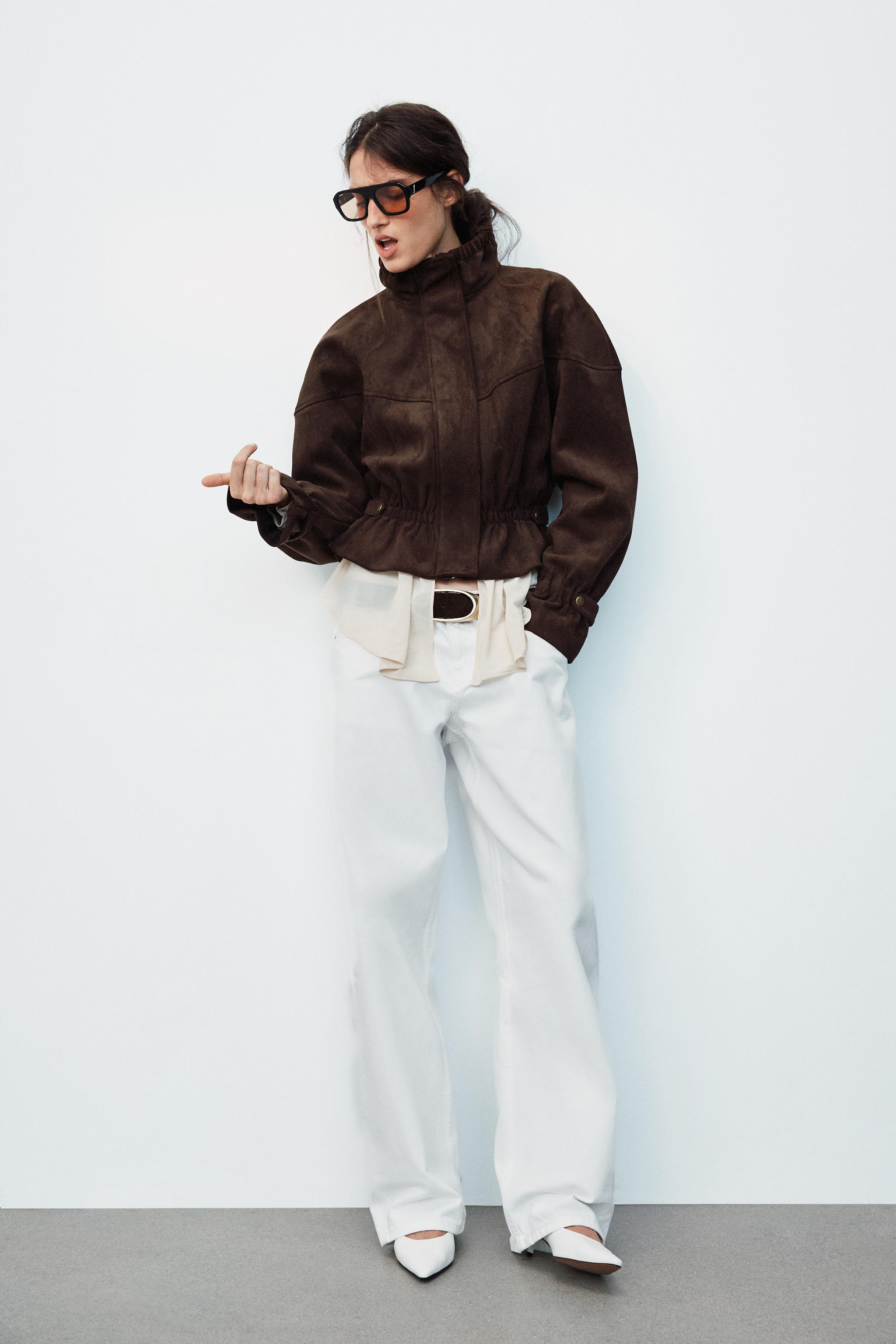 Куртка из искусственной замши — ZARA