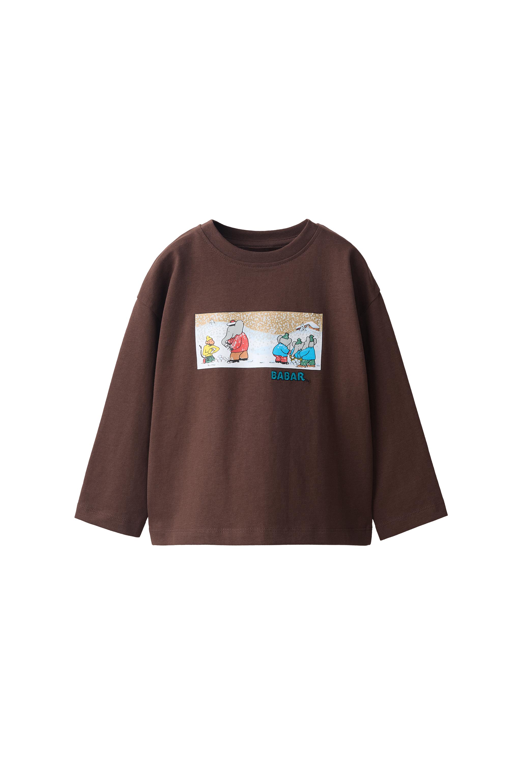ЛОНГСЛИВ С ПРИНТОМ BABAR™ — ZARA