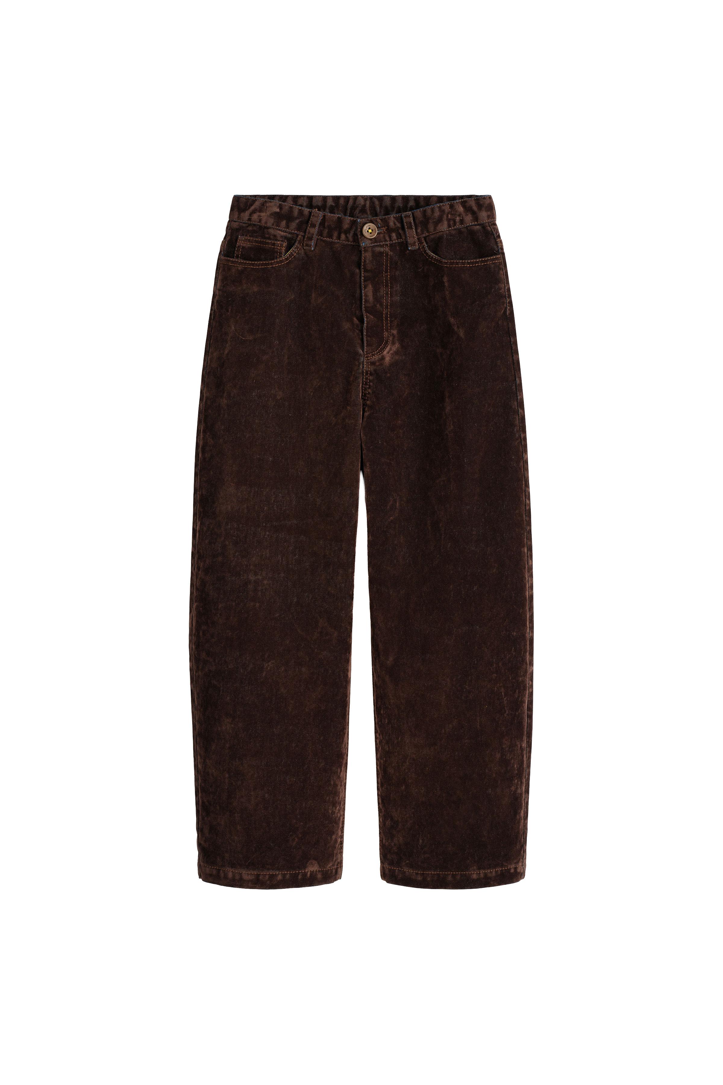 LIMITED EDITION VELVET WIDE-LEG TROUSERS — ZARA