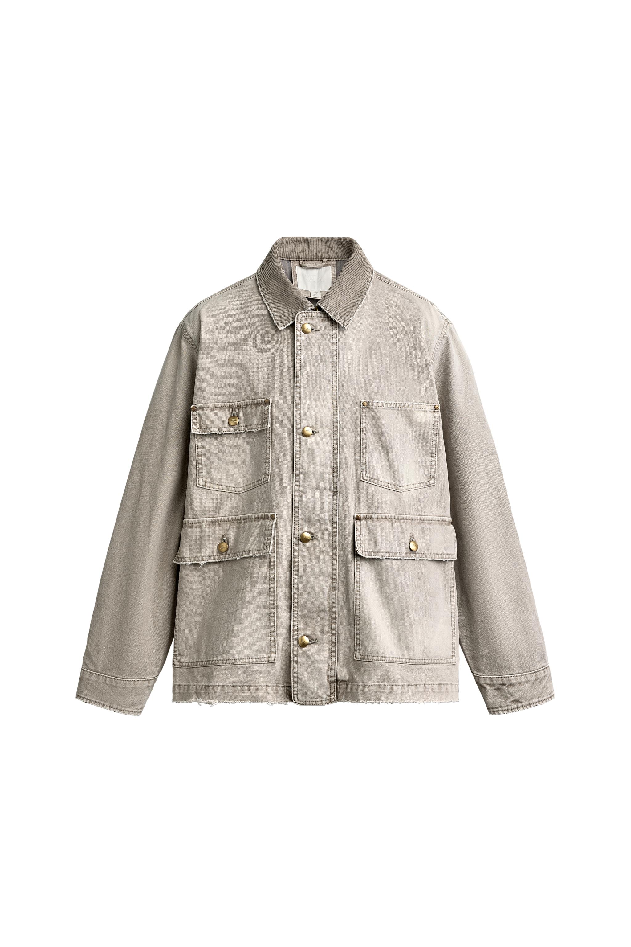 Куртка классического кроя с карманами — ZARA