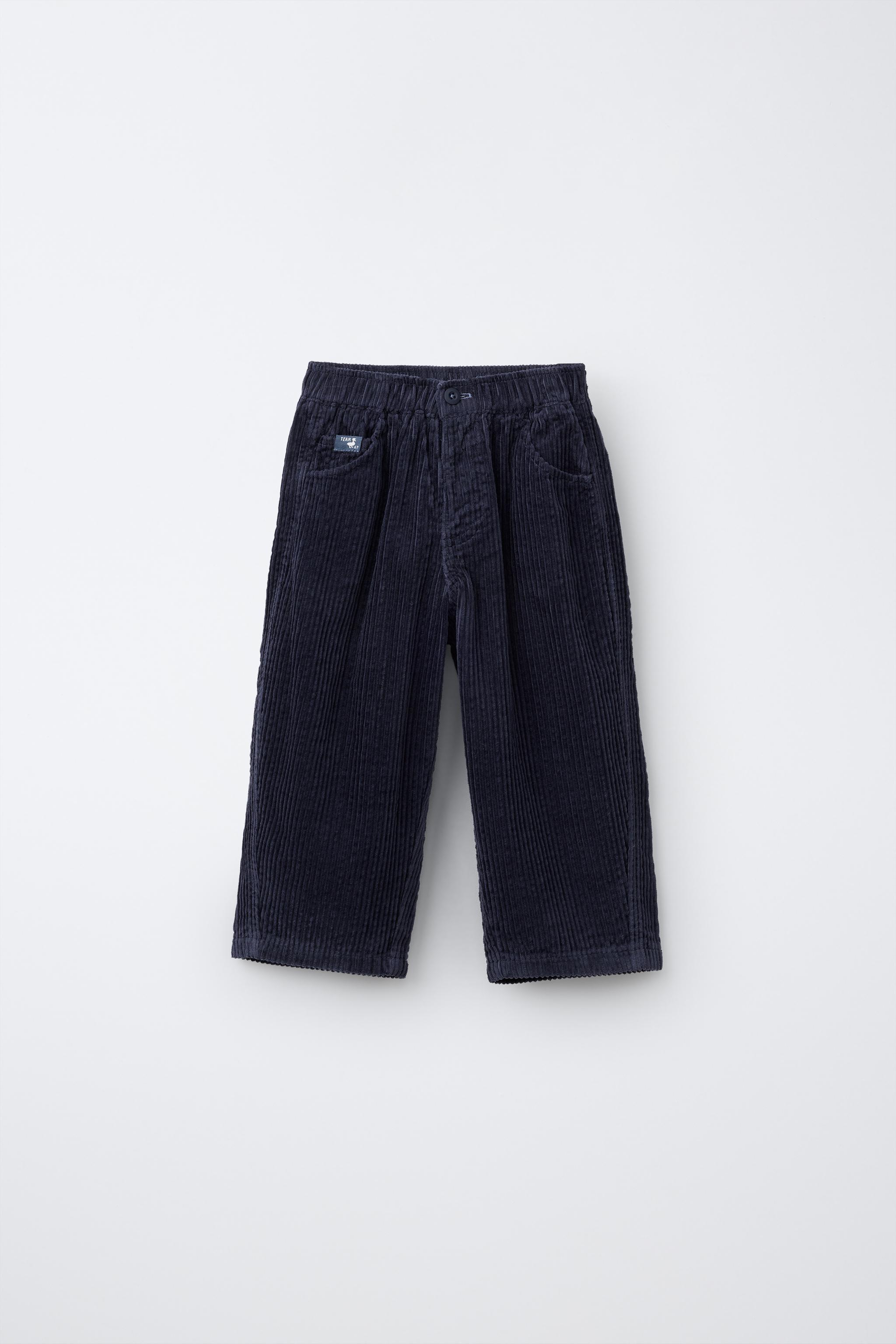 БРЮКИ BAGGY ИЗ ВЕЛЬВЕТА СЕРСАКЕР — ZARA