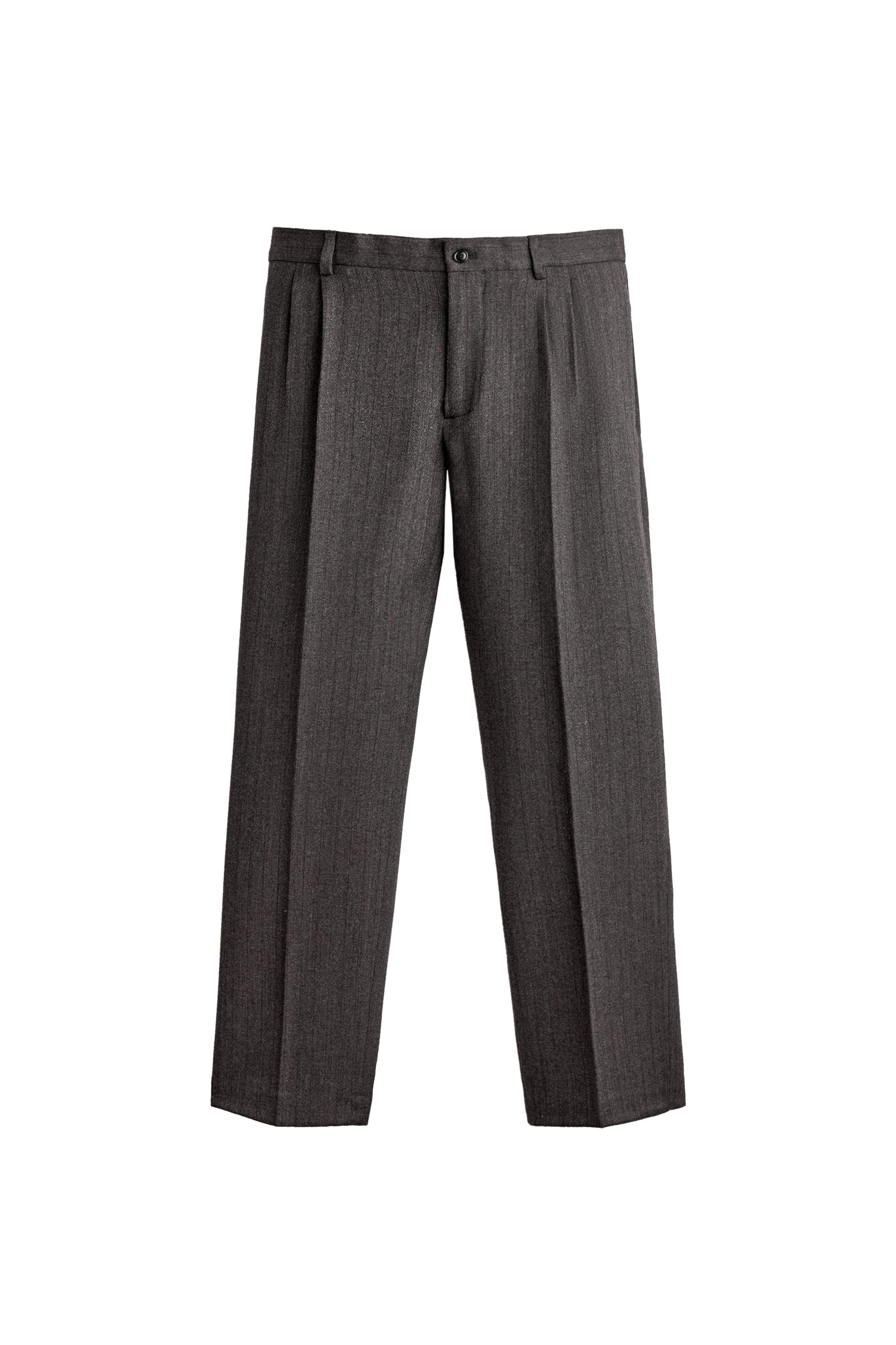 100% WOOL MANTECO® SUIT TROUSERS — ZARA
