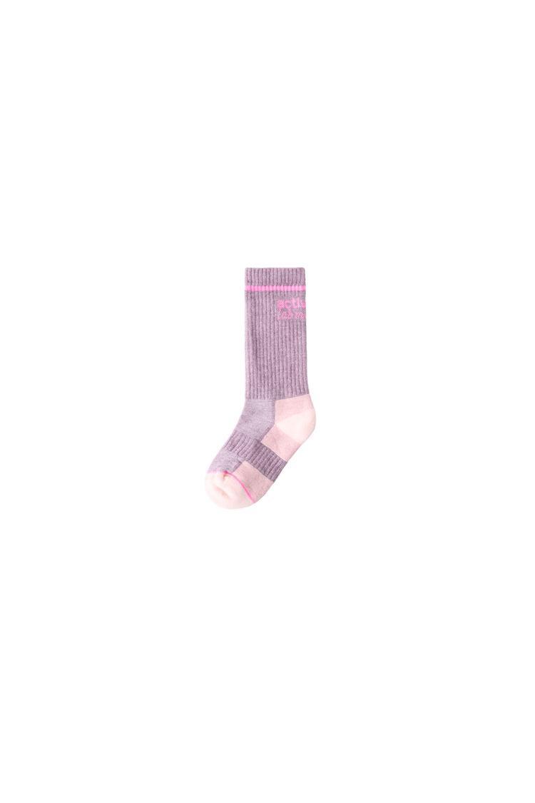TEXT PRINT MID-LENGTH SOCKS