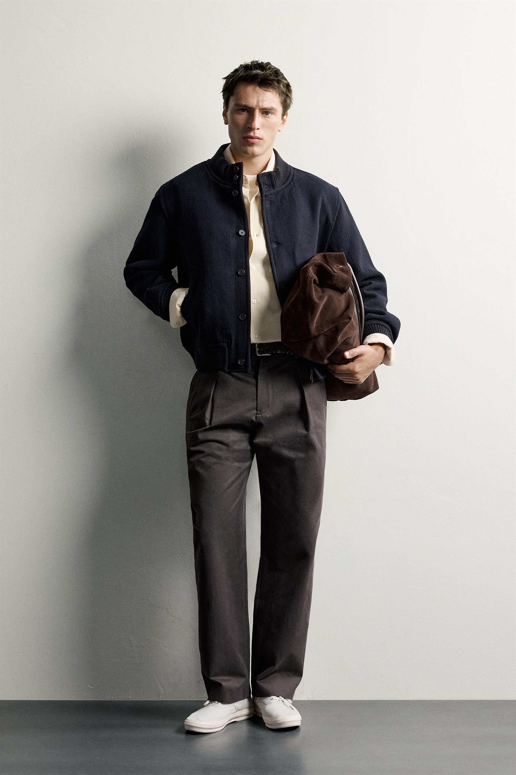 КУРТКА RELAXED FIT ИЗ ШЕРСТИ — ZARA
