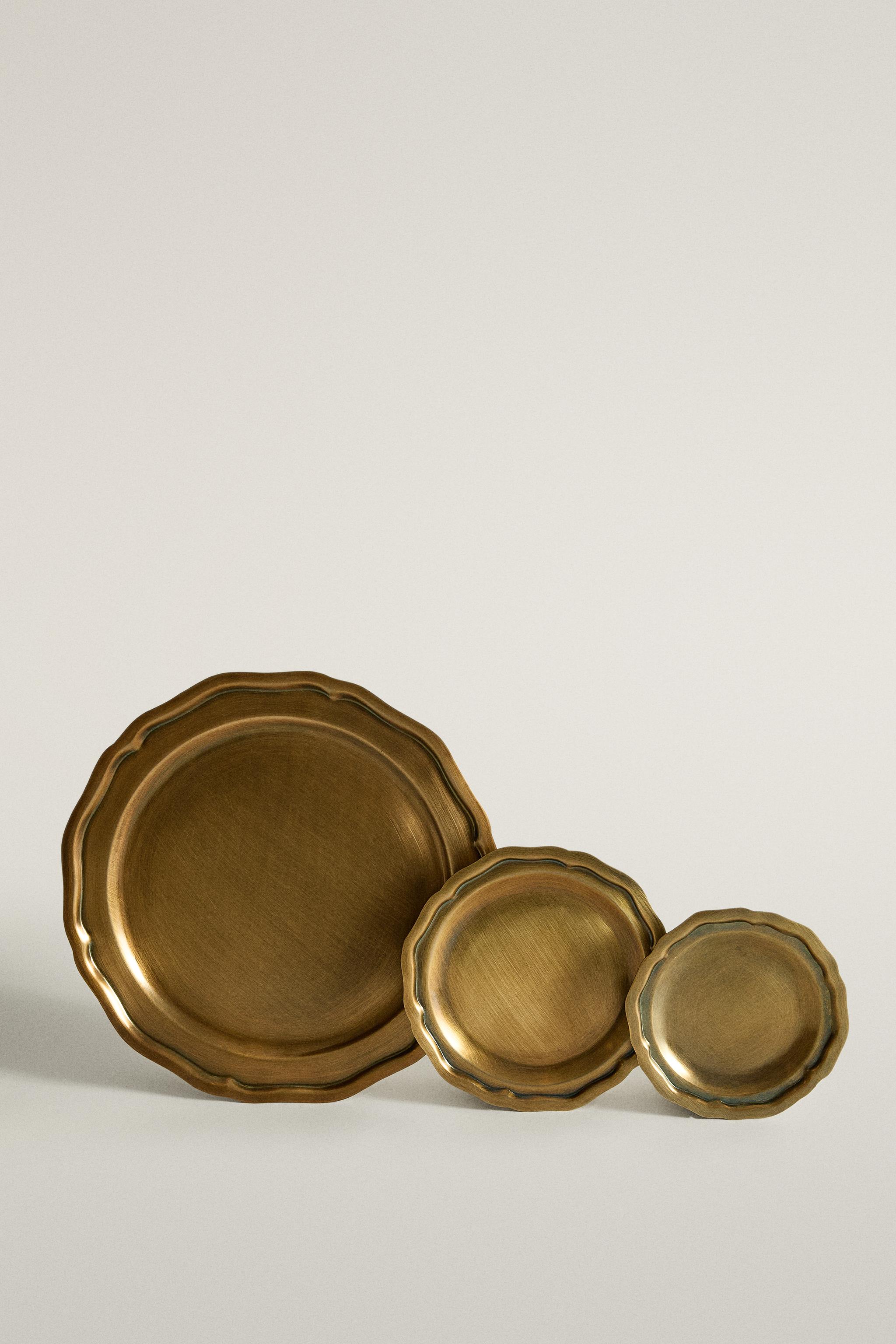 WAVY EDGE CHRISTMAS CANDLE TRAY — Zara Home