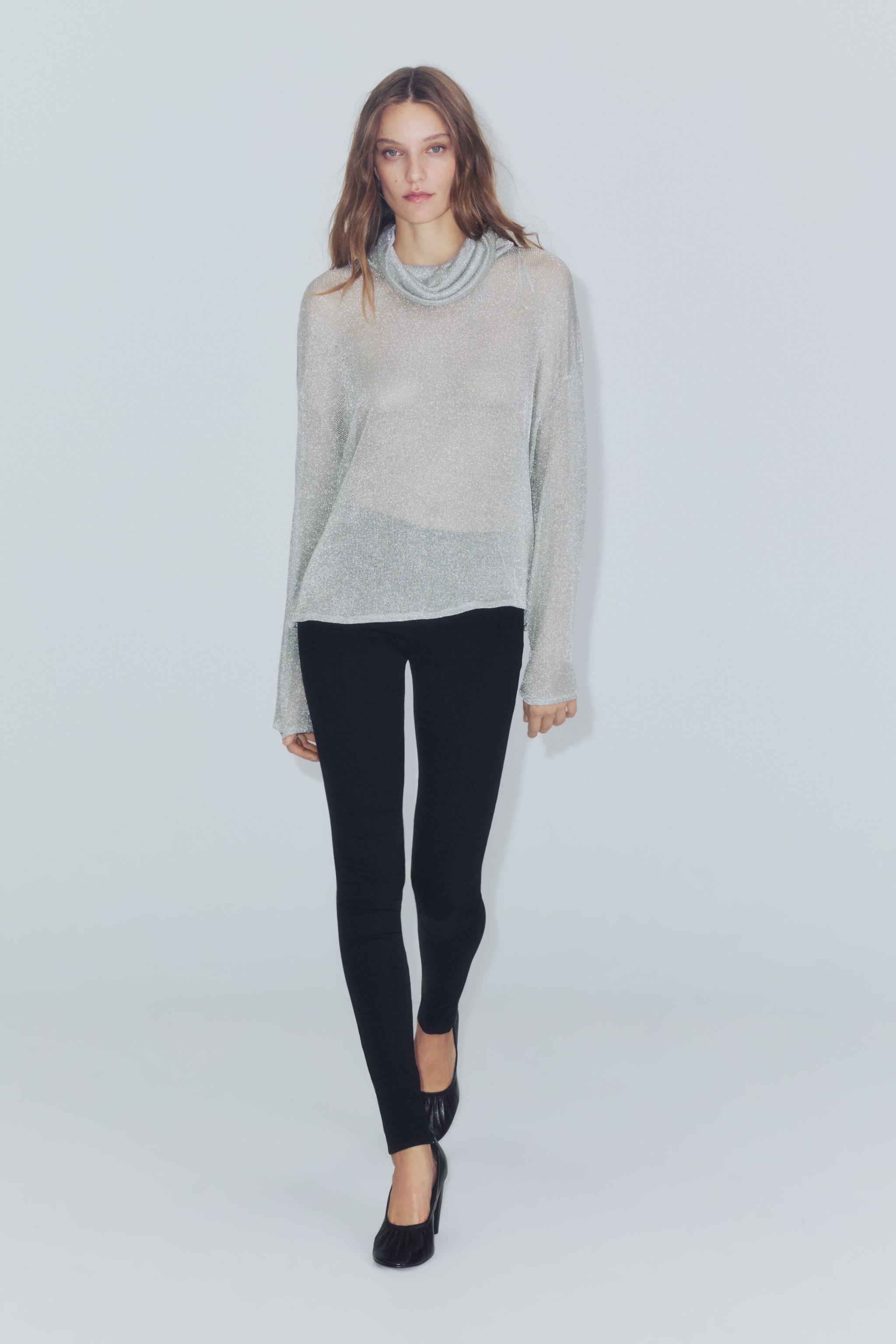 ТОП С БЛЕСТЯЩЕЙ НИТЬЮ — ZARA