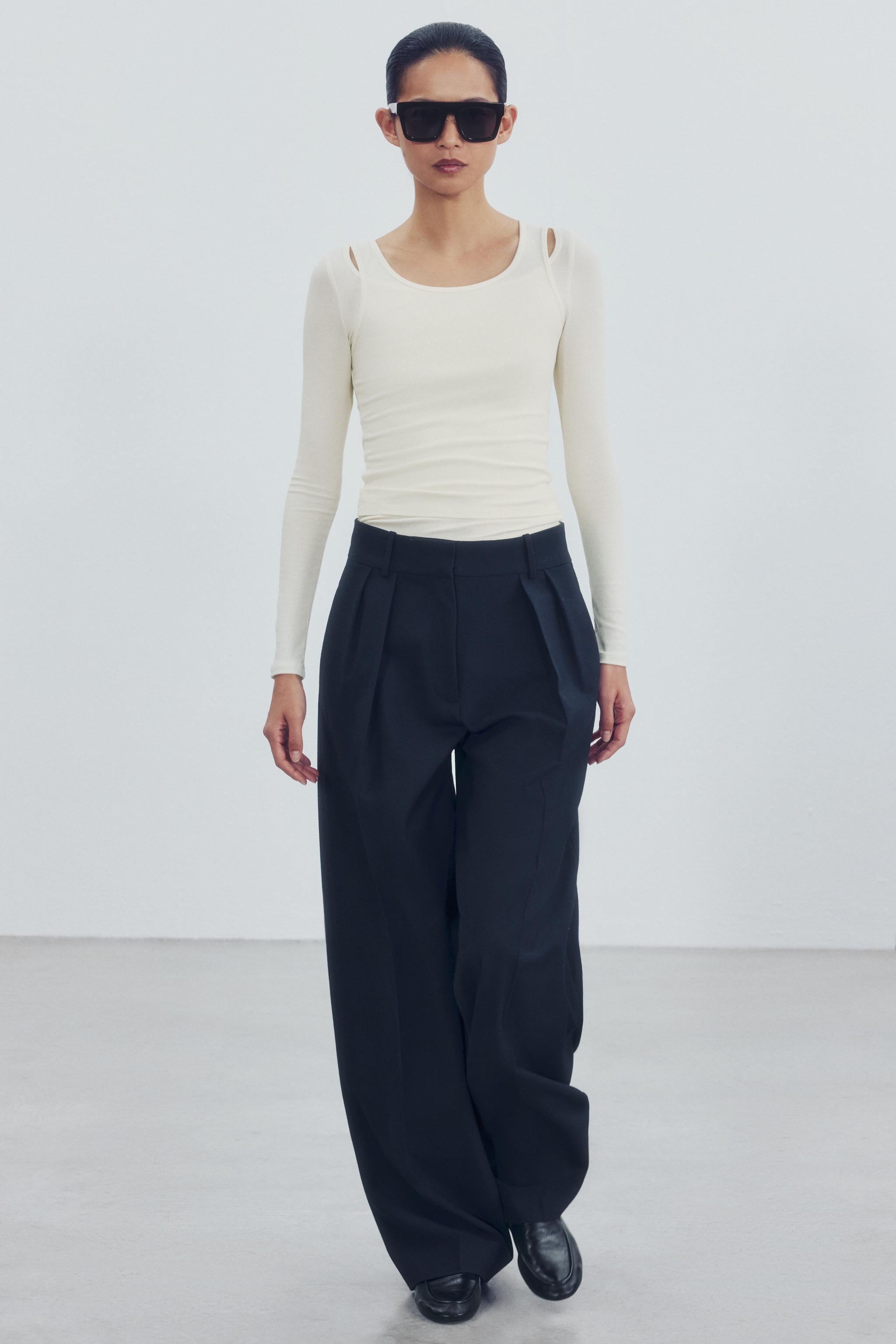Футболка с эффектом многослойности — ZARA