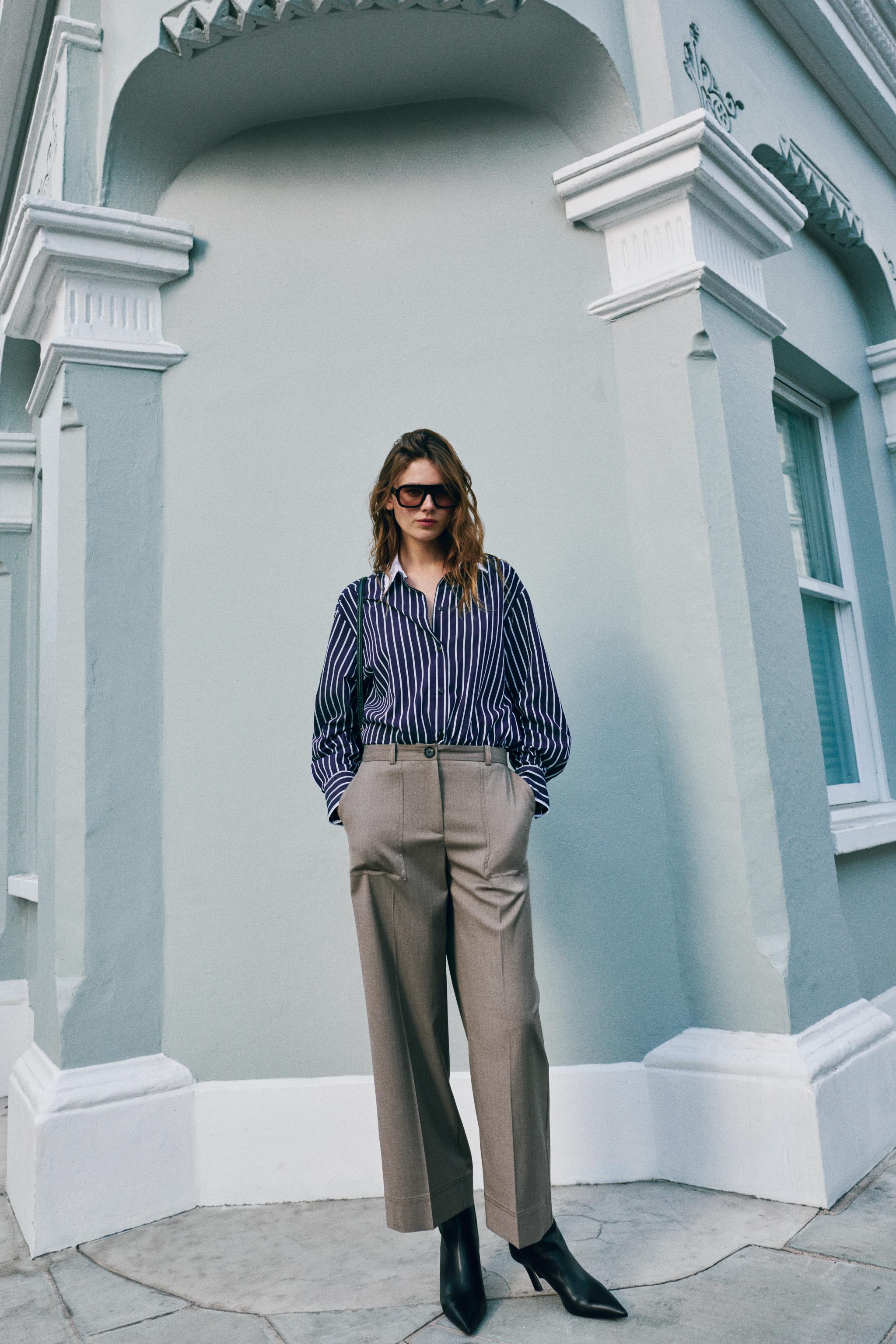 CROPPED STRAIGHT-LEG TROUSERS — ZARA