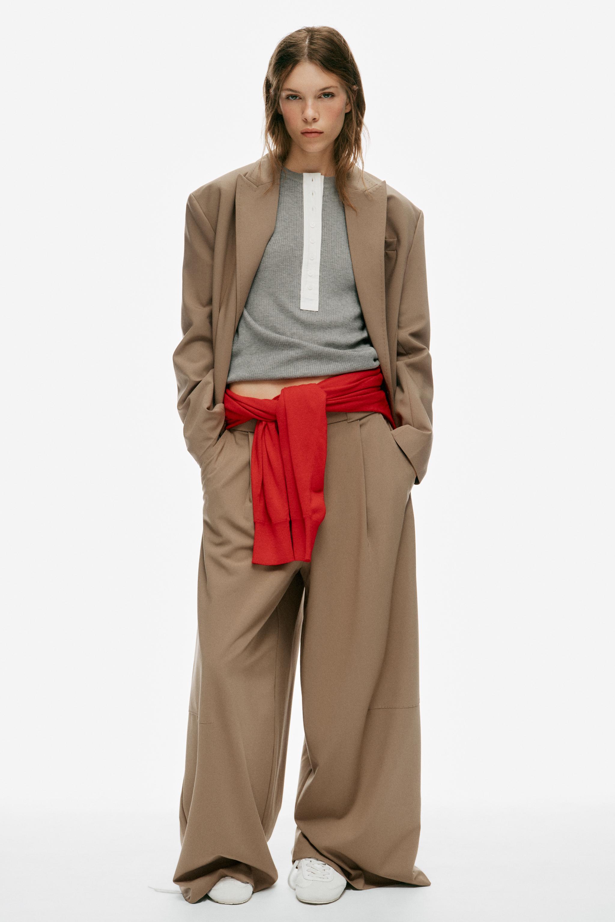Джемпер из шерстяной смеси с пуговицами — ZARA