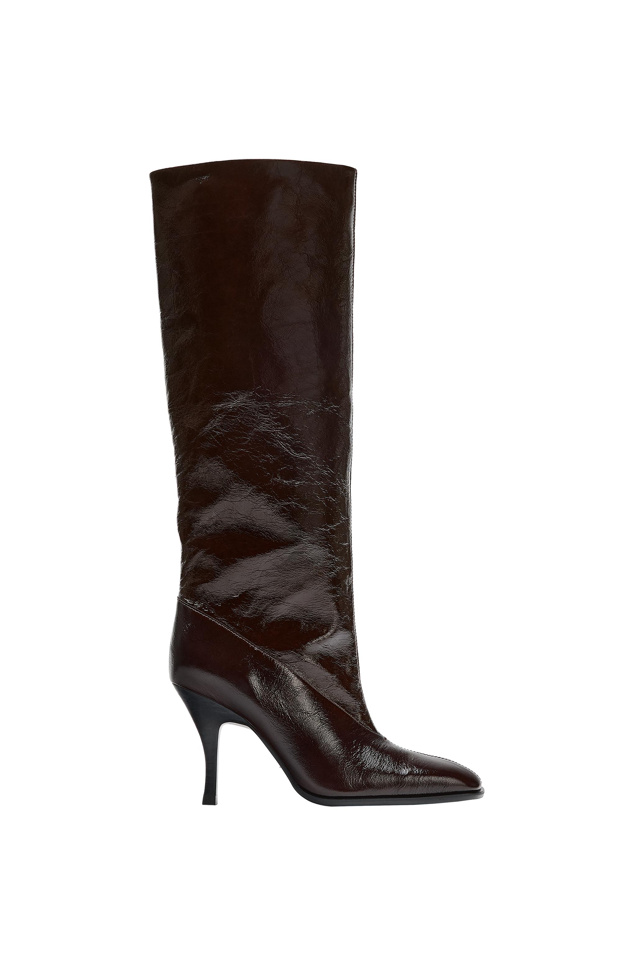 LIMITED EDITION LEATHER HEELED BOOTS — ZARA