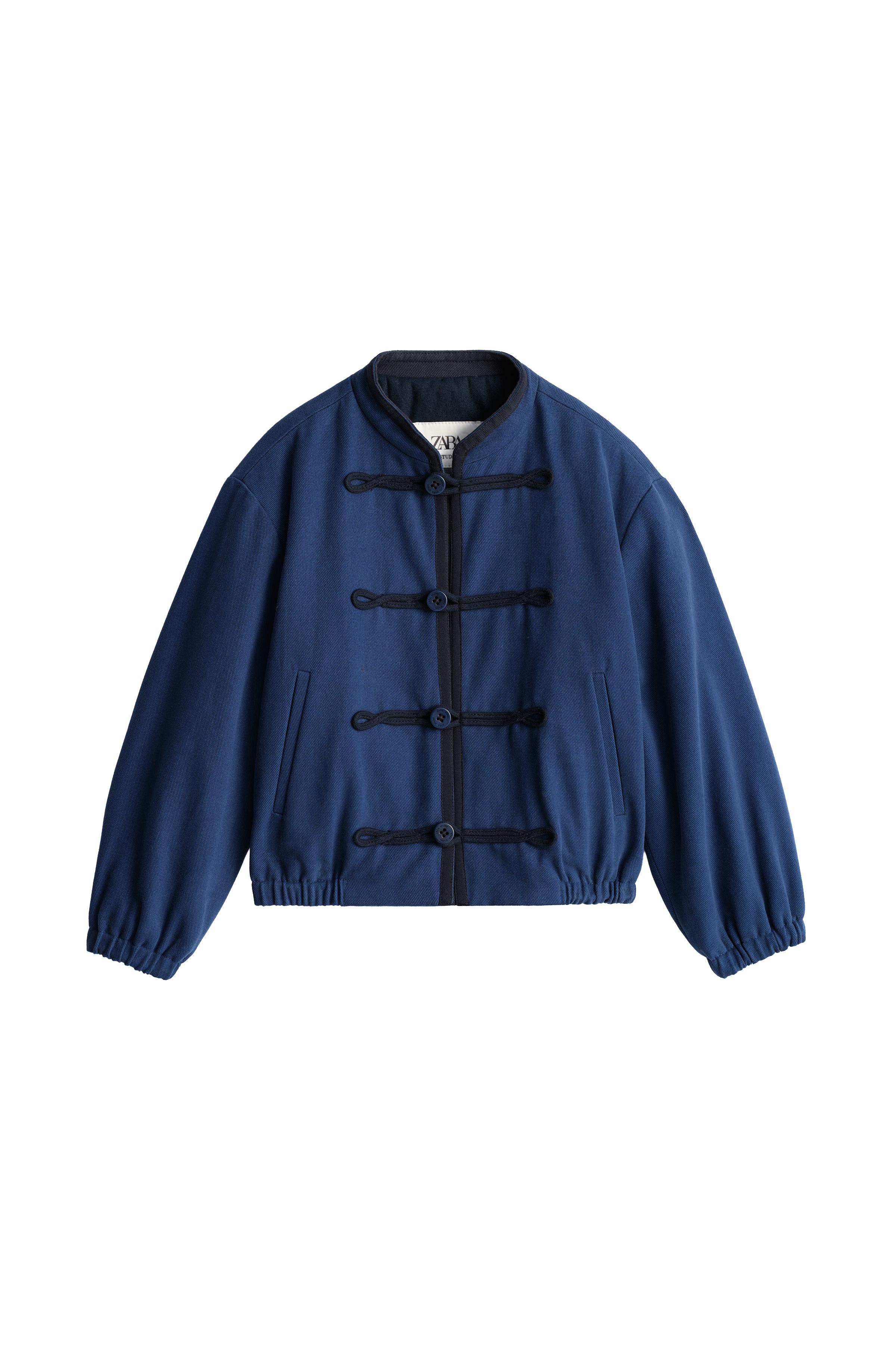 LIMITED EDITION PADDED JACKET WITH FROG FASTENING — ZARA