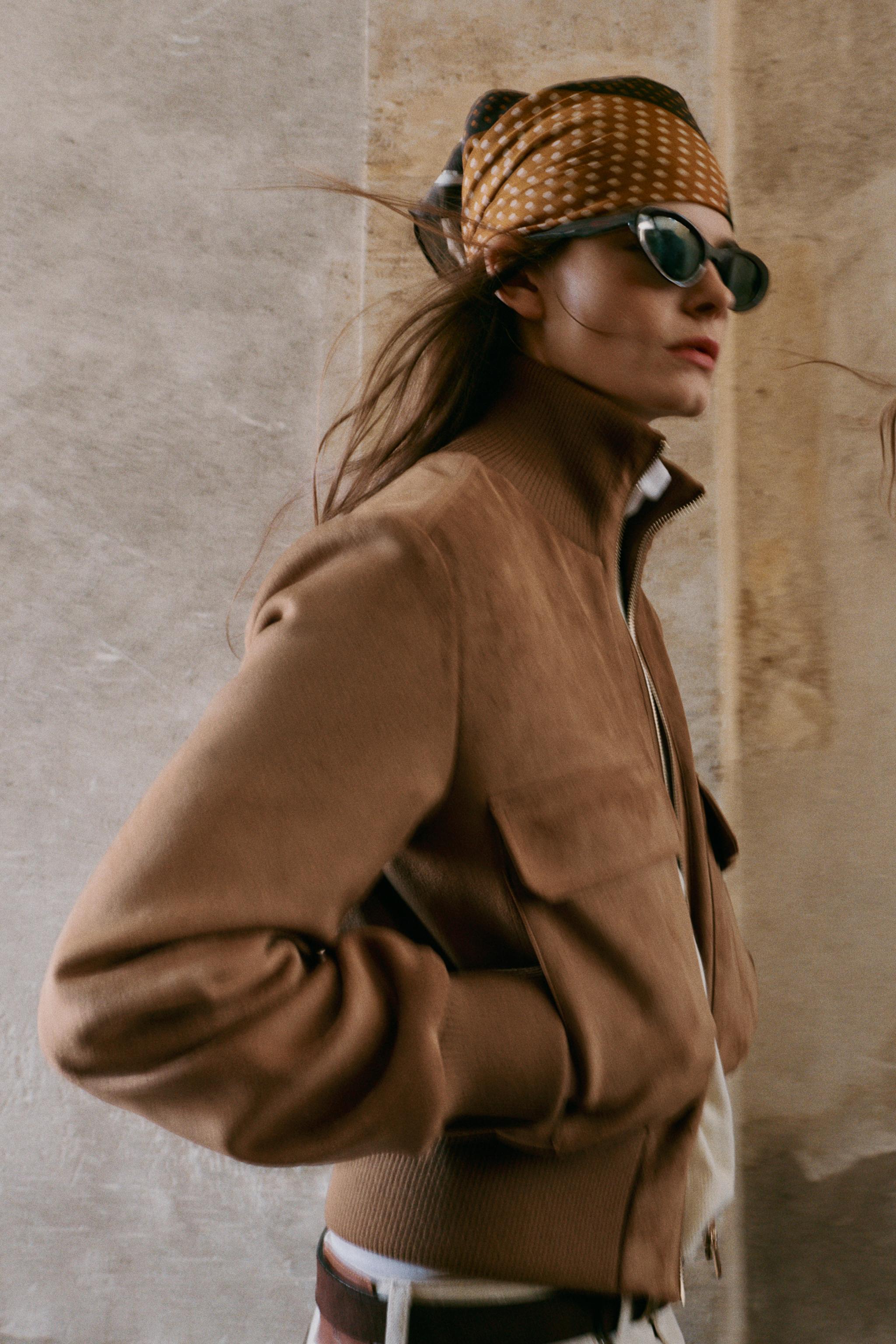 ПЛАТОК С ПРИНТОМ В ГОРОШЕК — ZARA