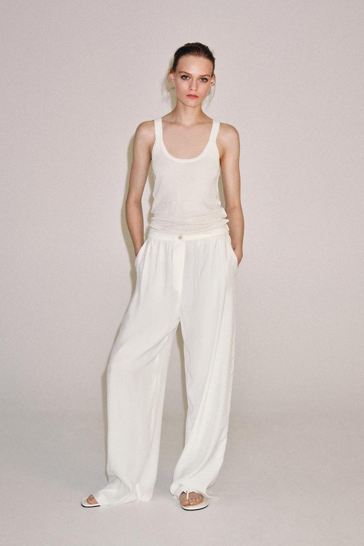 Брюки ZW COLLECTION струящегося кроя