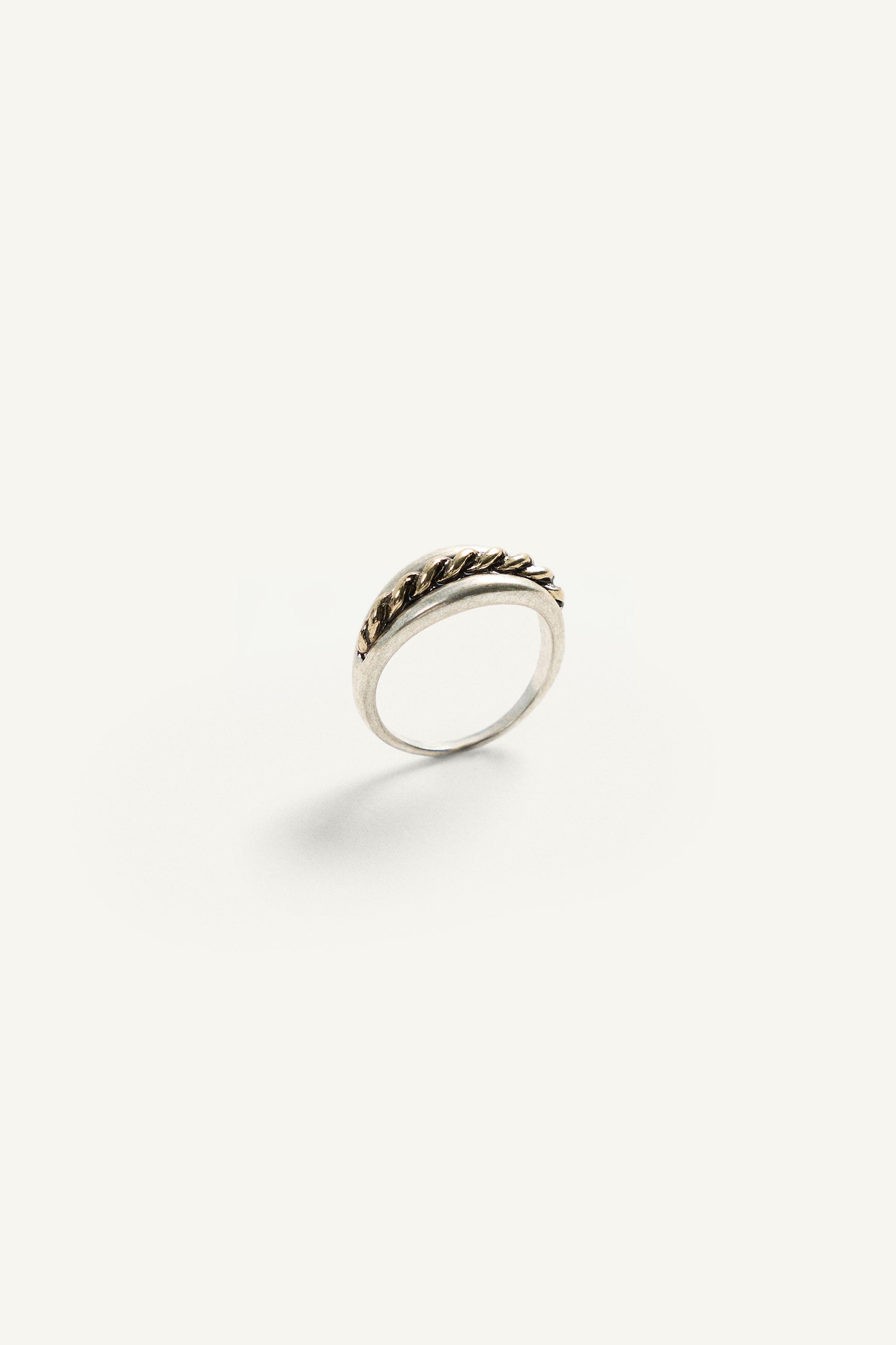 CONTRAST METAL RING — ZARA